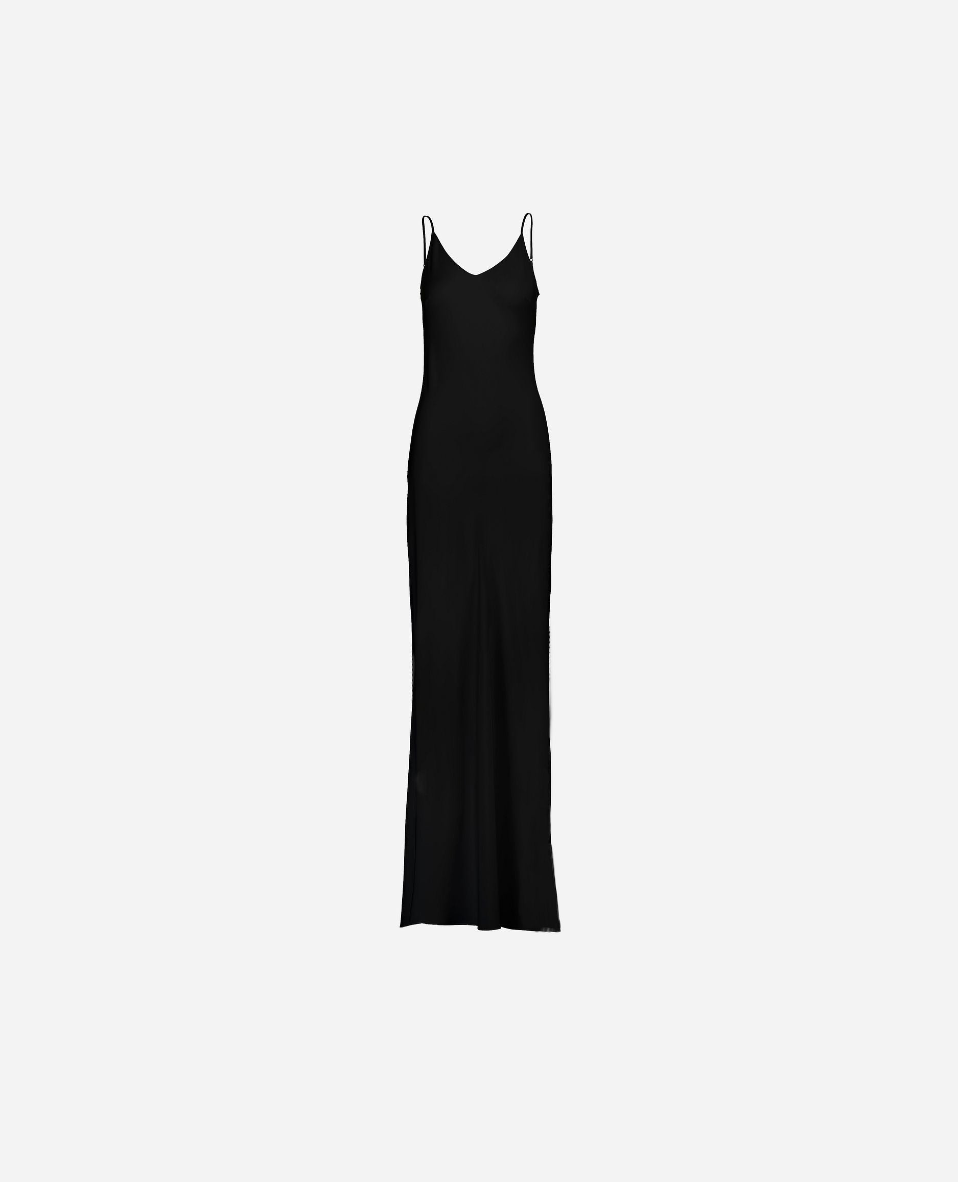 245-84004-90-S_hash_escaped_1 - Allude - 0 7% Spandex 93% Seide A-Form Active Damen Kleid SAPG::245-84004 Schwarz Seide Winter 2024/2025