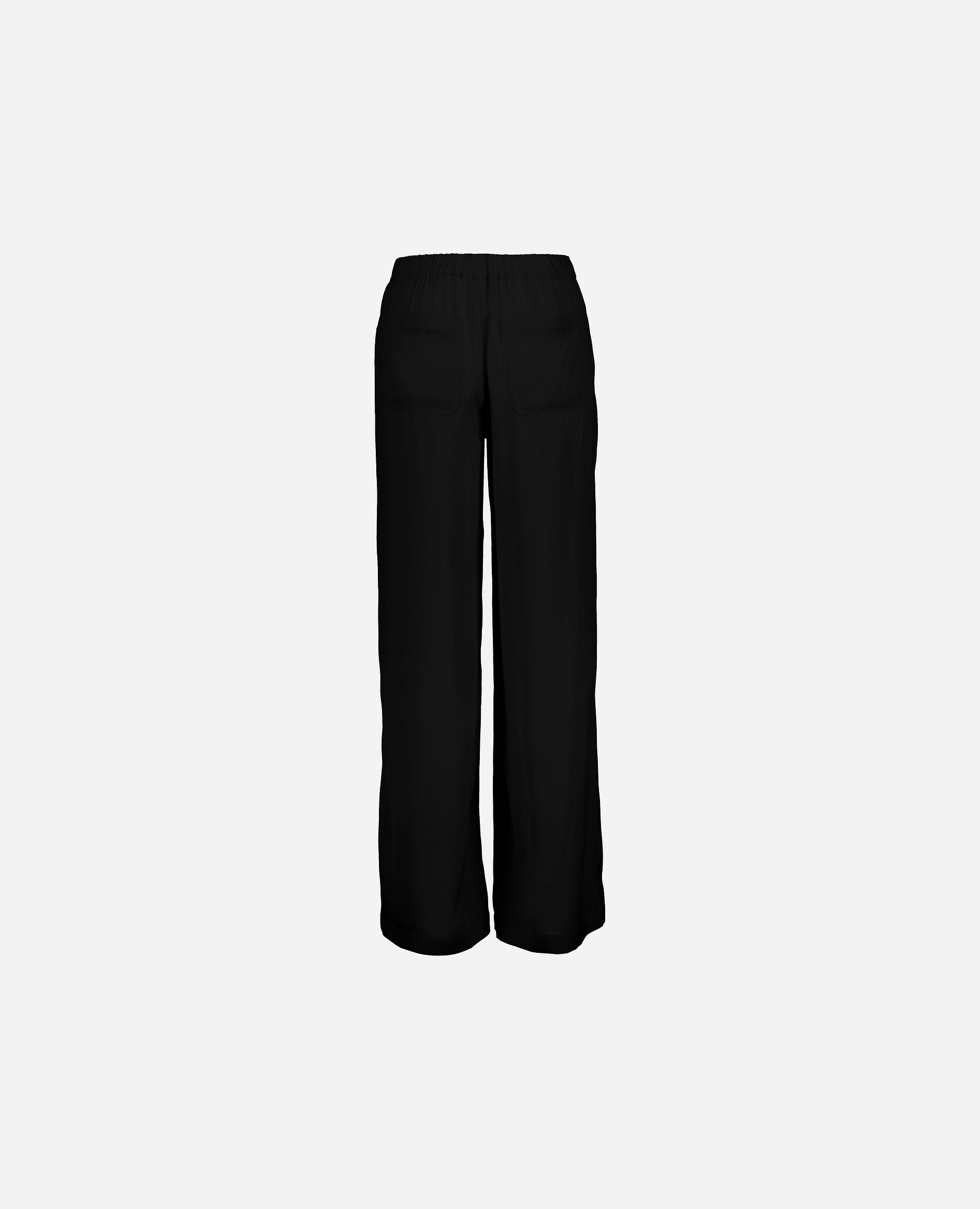 245-84006-90-S_hash_escaped_2 - Allude - 0 7% Spandex 93% Seide Active Damen Hose Lockerer Schnitt SAPG::245-84006 Schwarz Seide Winter 2024/2025