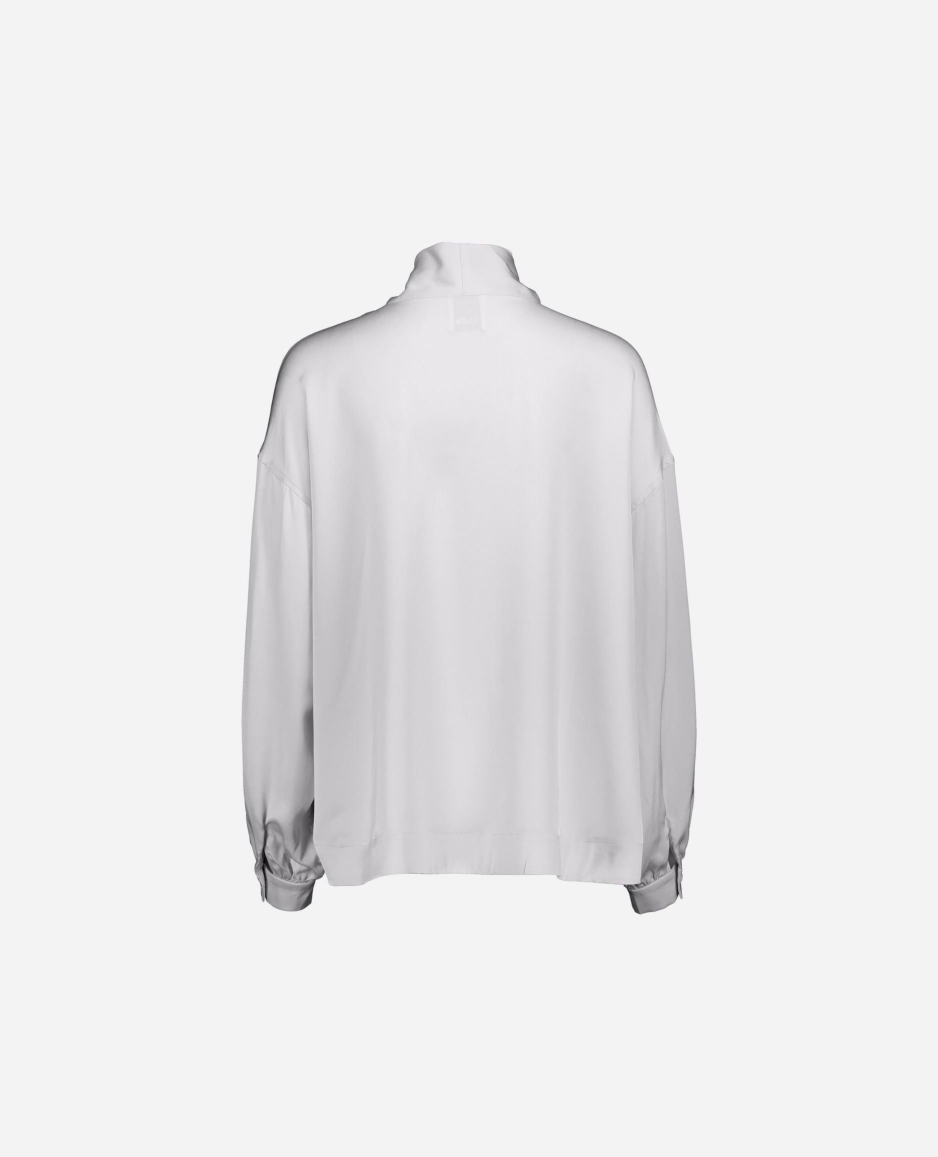 245-84007-80-S_hash_escaped_2 - Allude - 0 7% Spandex 93% Seide Active Bluse Damen Grau Langarm Lockerer Schnitt SAPG::245-84007 Seide Winter 2024/2025