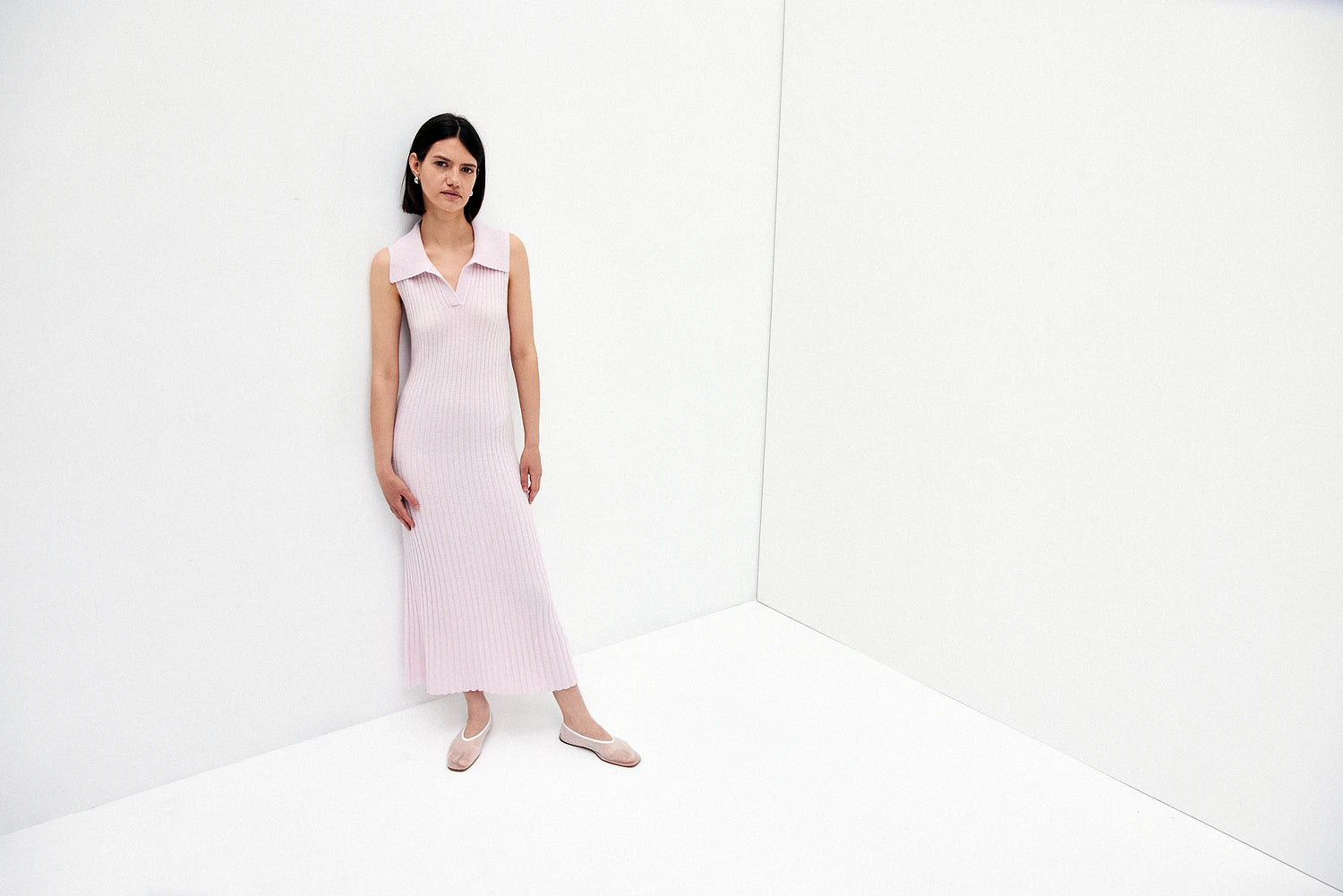 252-11145-60_10 - Allude - 100% Cashmere Active Cashmere Damen Enger Schnitt Feinstrick Kleid Rose SAPG::252-11145 Spring/Summer 2025