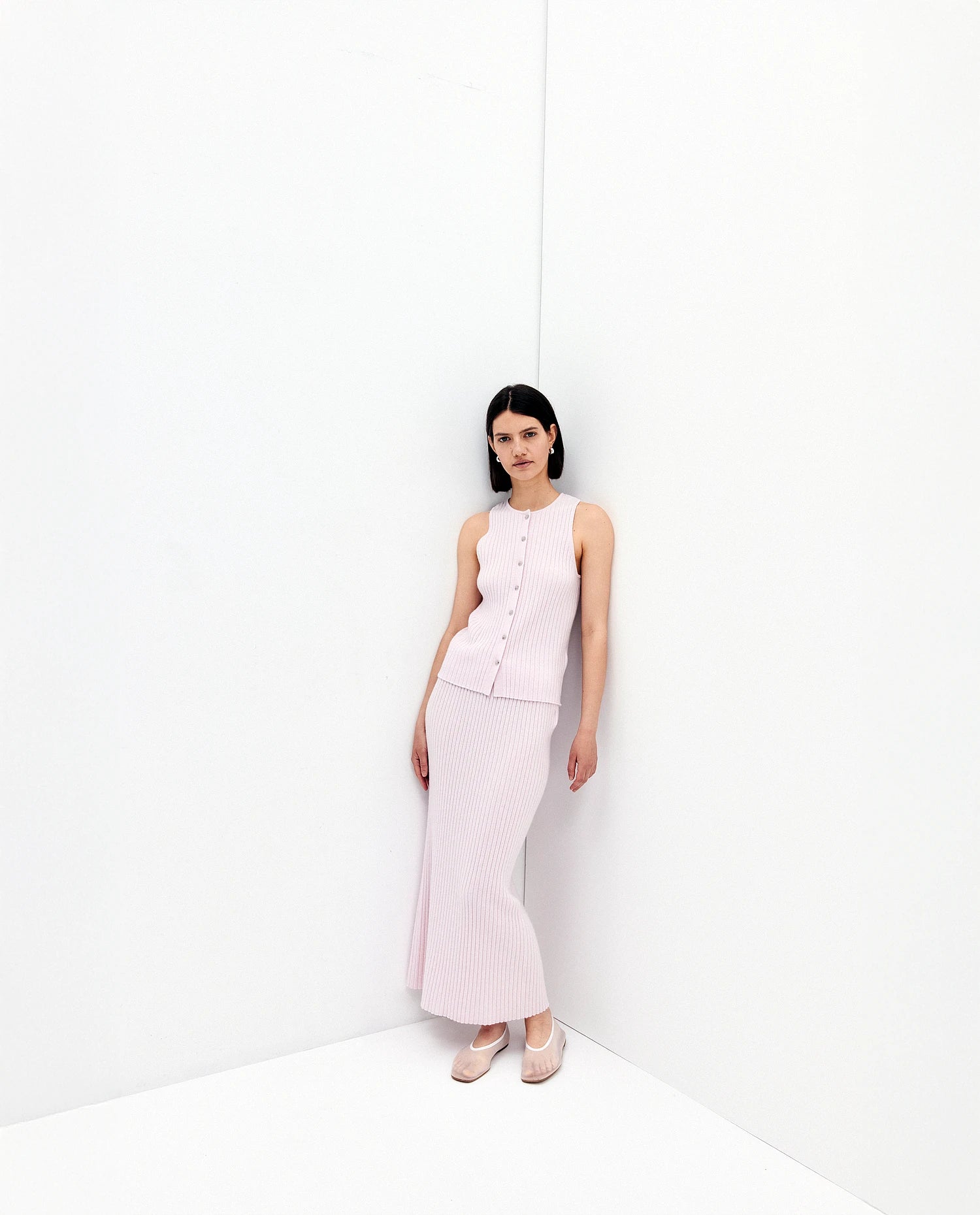 252-11146-60_10 - Allude - 100% Cashmere Active Cashmere Damen Feinstrick Gerade Passform Rock Rose SAPG::252-11146 Spring/Summer 2025