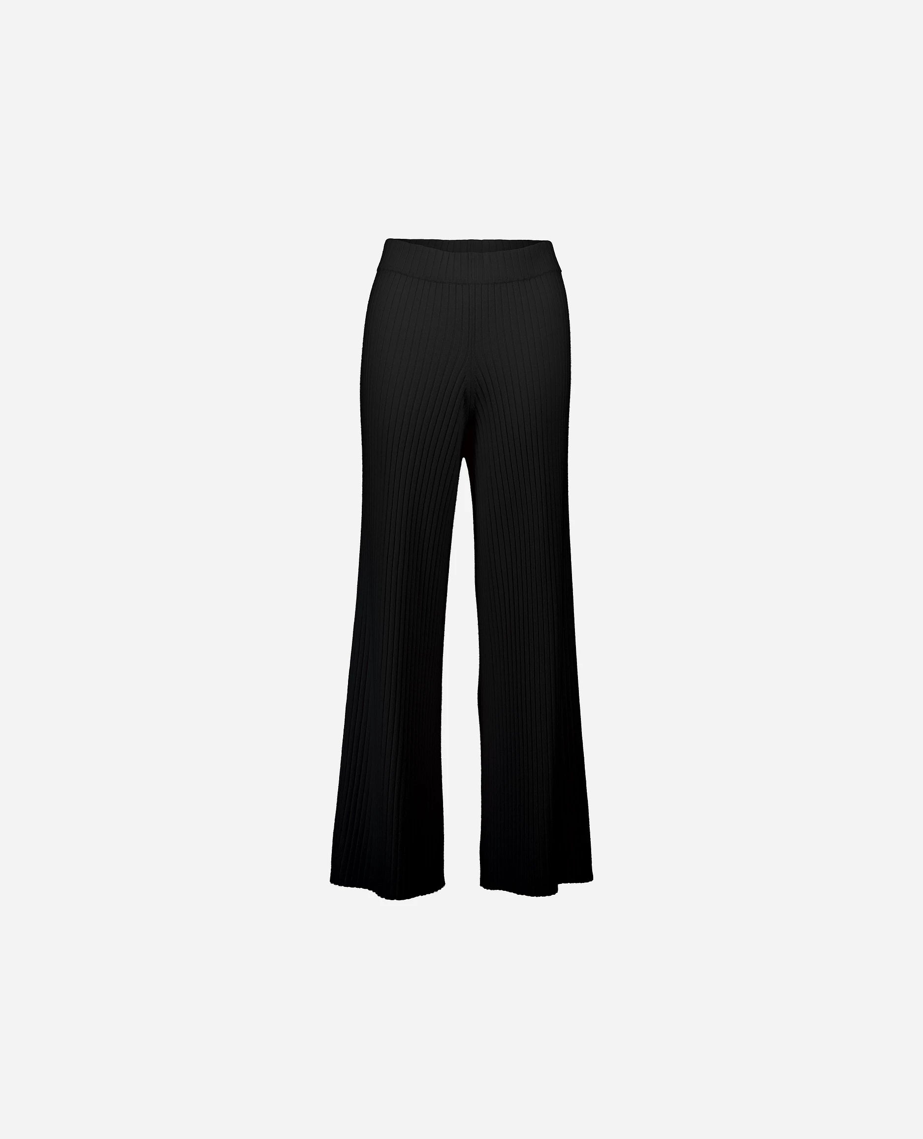 252-11148-90_3 - Allude - 100% Cashmere Active Cashmere Damen Feinstrick Hose Lockerer Schnitt SAPG::252-11148 Schwarz Spring/Summer 2025