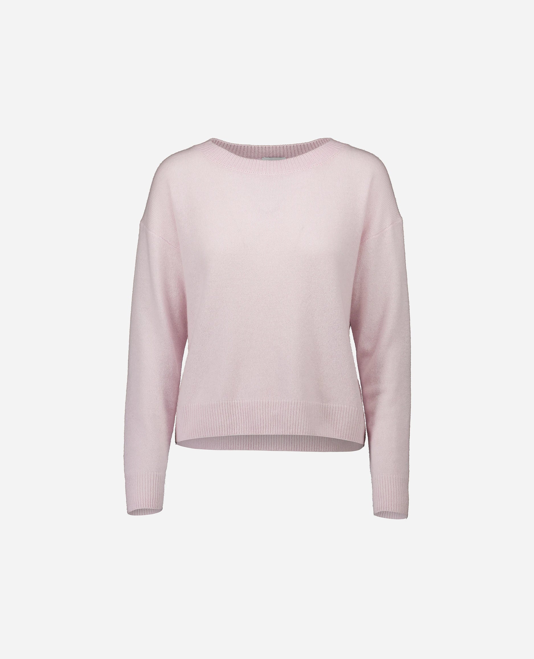 252-11172-60_3 - Allude - 100% Cashmere Active Bootshalsausschnitt Cashmere Damen Feinstrick Kastiger Schnitt Langarm Pullover Rose SAPG::252-11172 Spring/Summer 2025