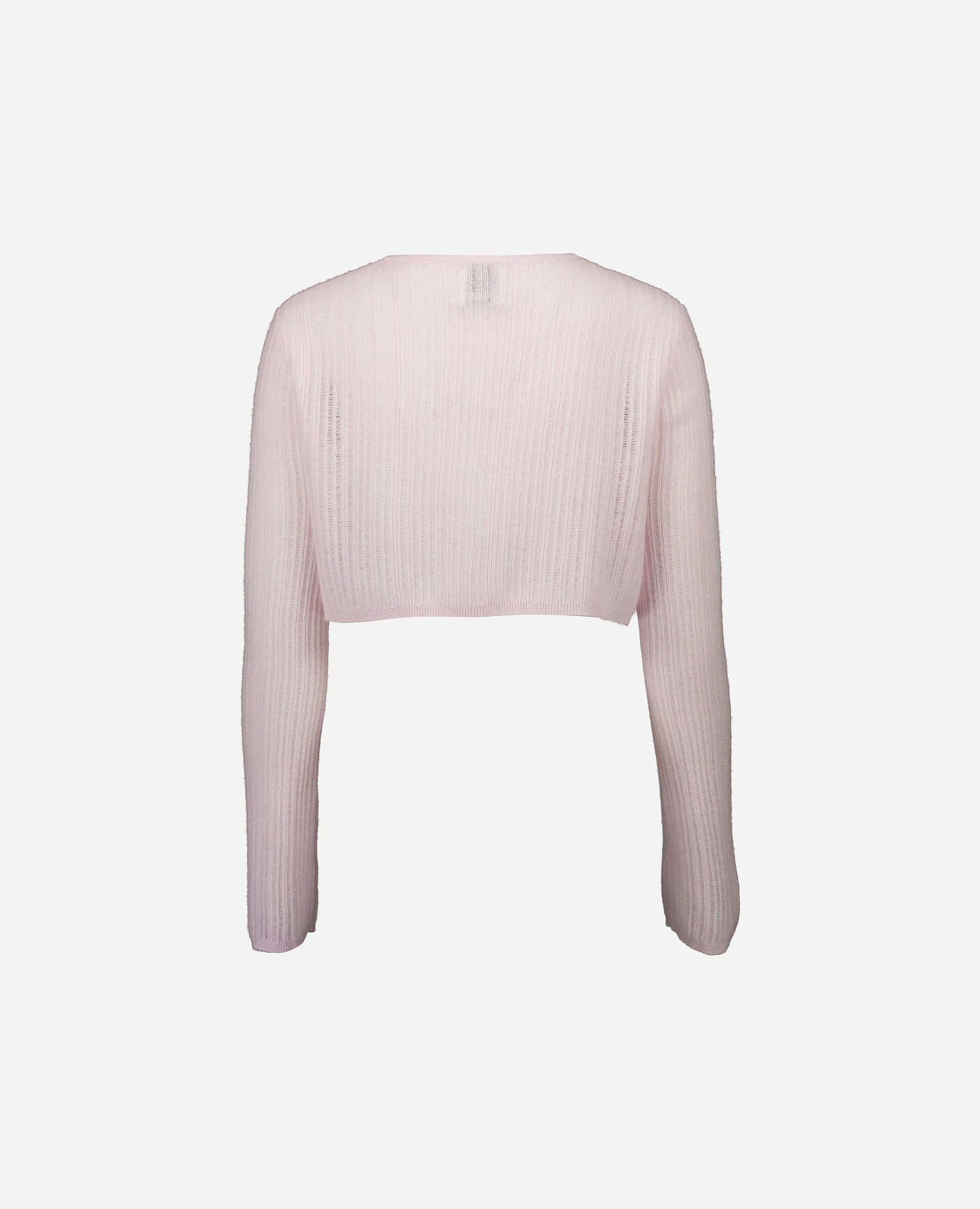 252-11200-60_4 - Allude - 100% Cashmere Active Cashmere Damen Feinstrick Gerade Passform Langarm Rose Rundhals SAPG::252-11200 Spring/Summer 2025 Strickjacke