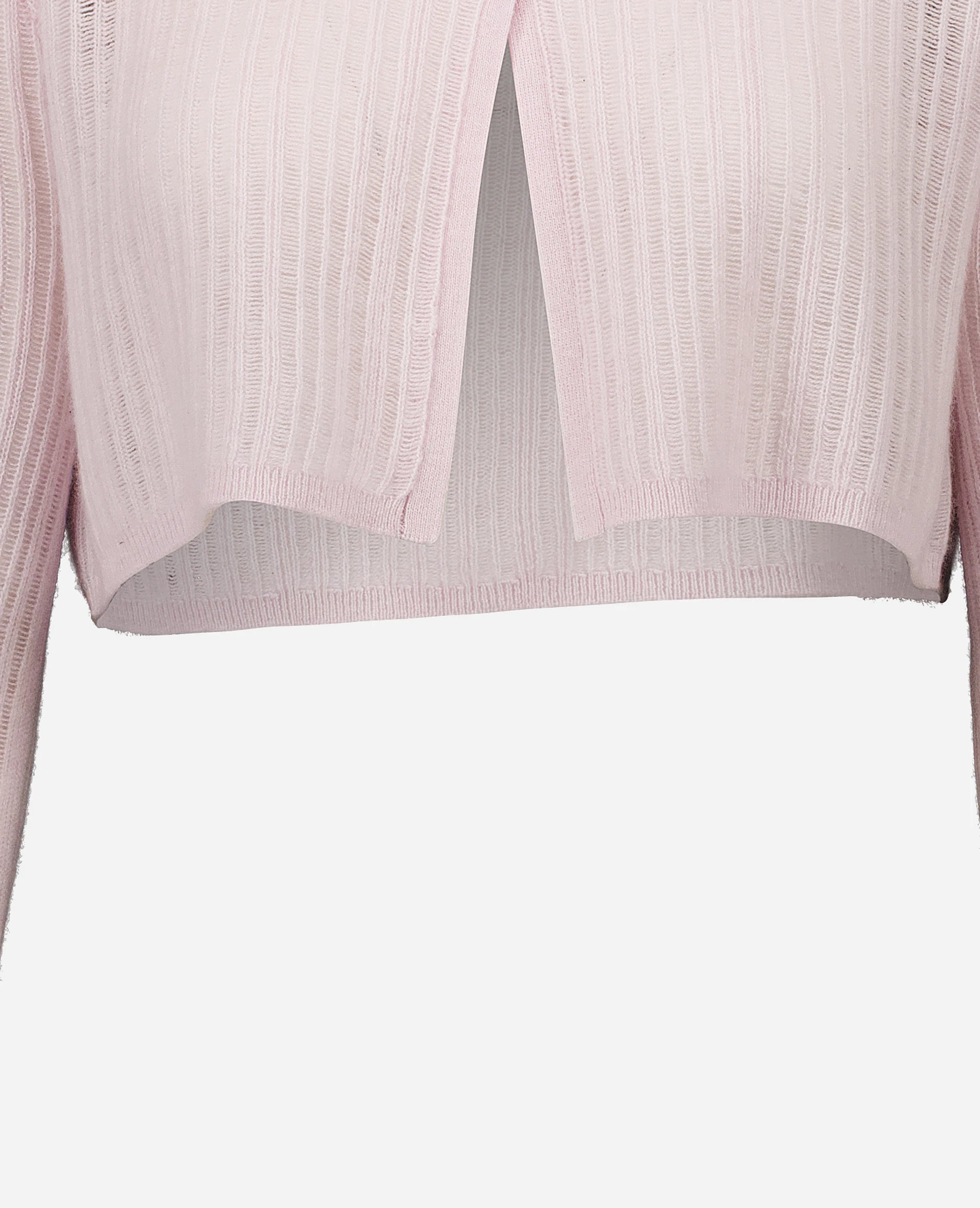 252-11200-60_41 - Allude - 100% Cashmere Active Cashmere Damen Feinstrick Gerade Passform Langarm Rose Rundhals SAPG::252-11200 Spring/Summer 2025 Strickjacke