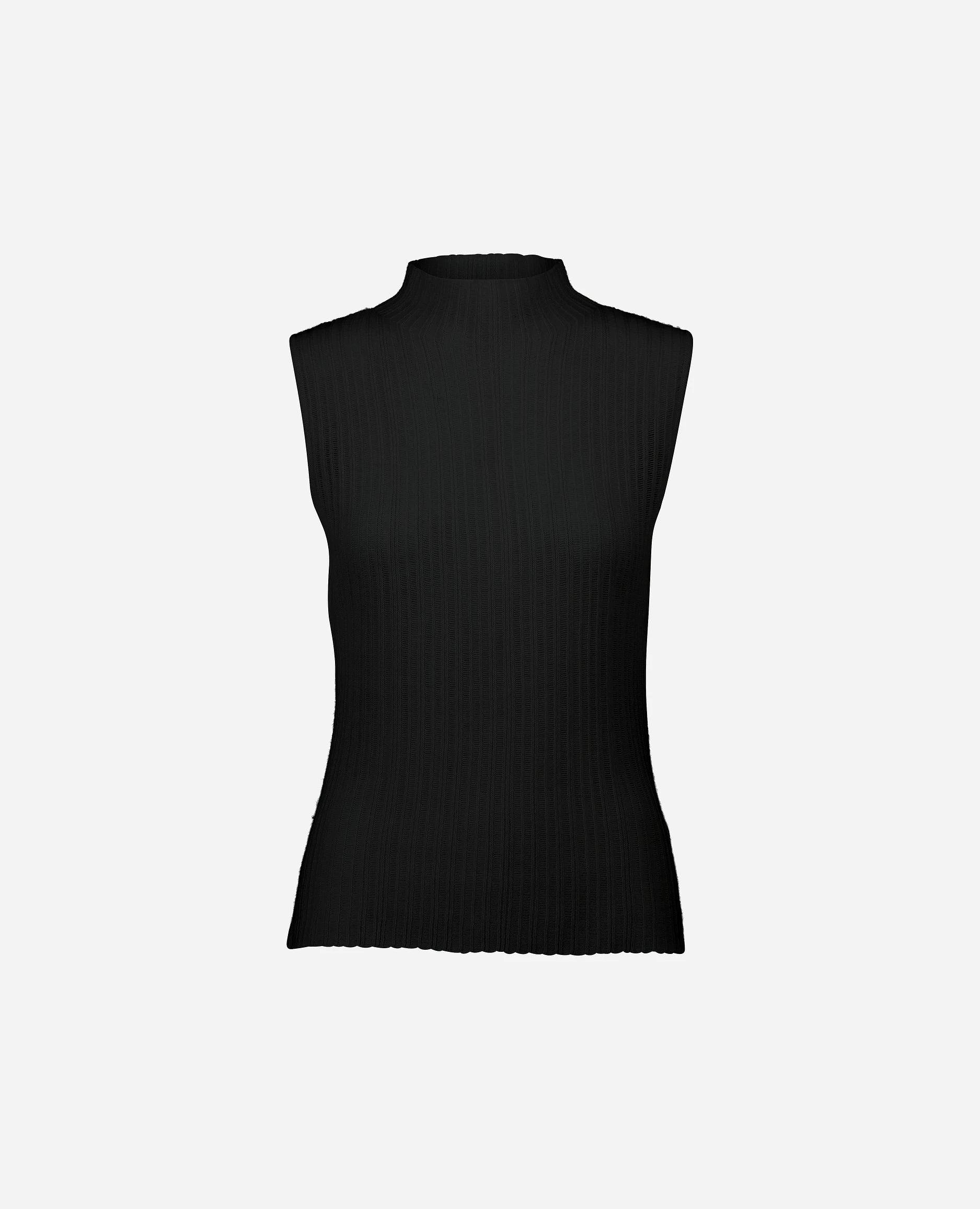 252-11203-90_3 - Allude - 100% Cashmere Active Cashmere Damen Enger Schnitt Feinstrick Pullover SAPG::252-11203 Schwarz Spring/Summer 2025 Stehkragen