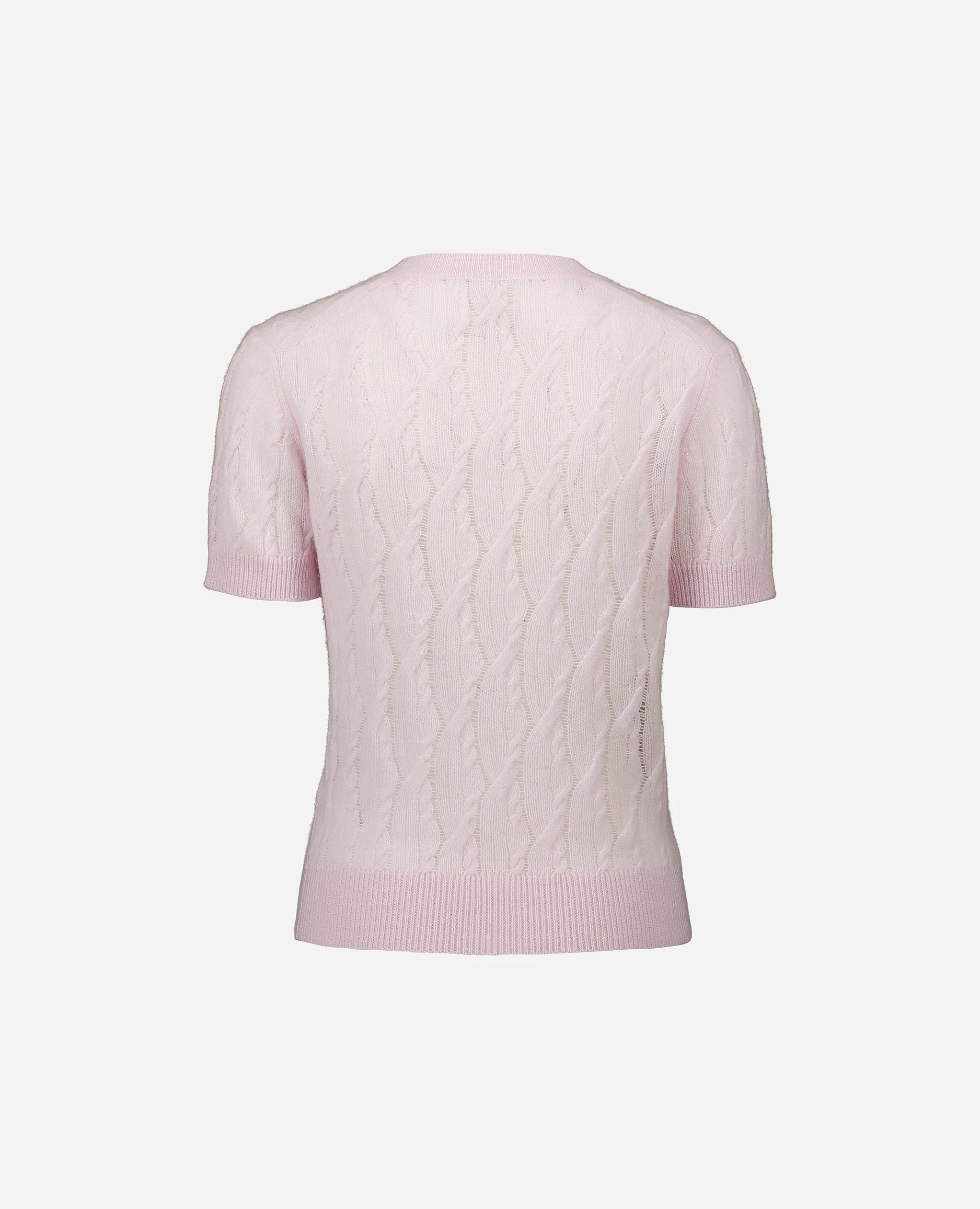 252-11204-60_4 - Allude - 1/4 Arm 100% Cashmere Active Cashmere Damen Feinstrick Gerade Passform Pullover Rose Rundhals SAPG::252-11204 Spring/Summer 2025