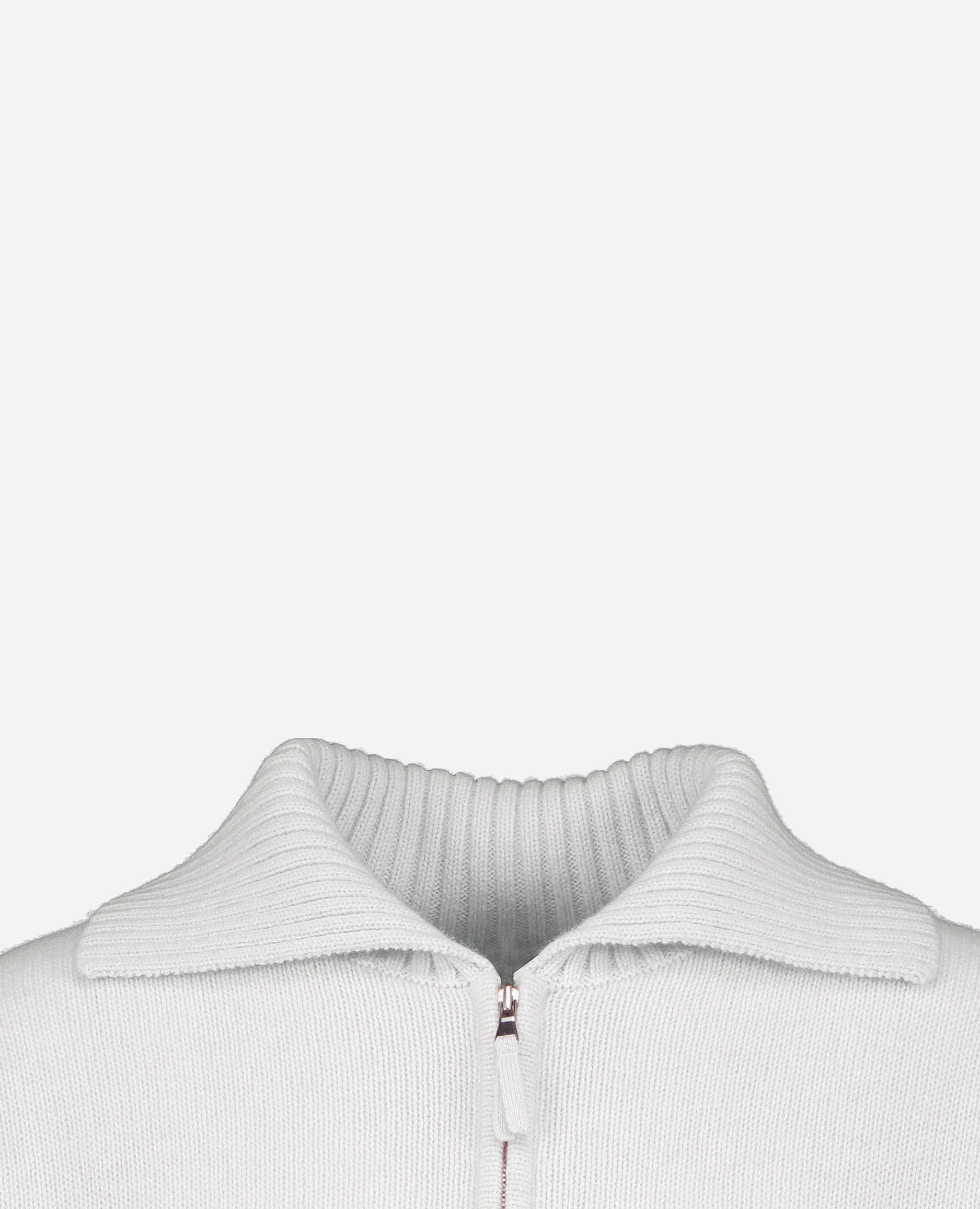 252-11213-40_40 - Allude - 100% Cashmere Active Cashmere Damen Halbarm Kastiger Schnitt mittelschwerer Strick Polo Pullover SAPG::252-11213 Spring/Summer 2025 Weiß