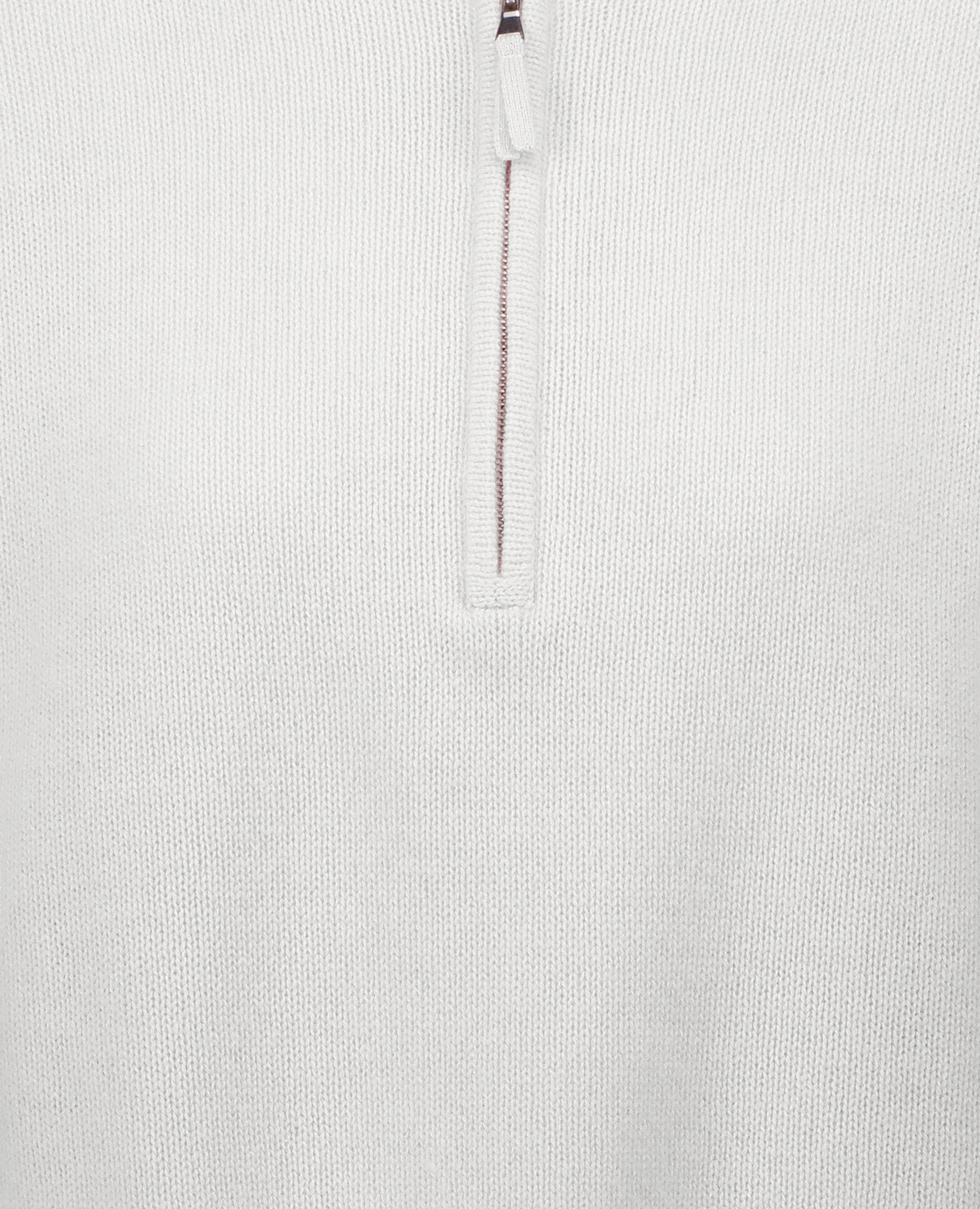 252-11213-40_41 - Allude - 100% Cashmere Active Cashmere Damen Halbarm Kastiger Schnitt mittelschwerer Strick Polo Pullover SAPG::252-11213 Spring/Summer 2025 Weiß