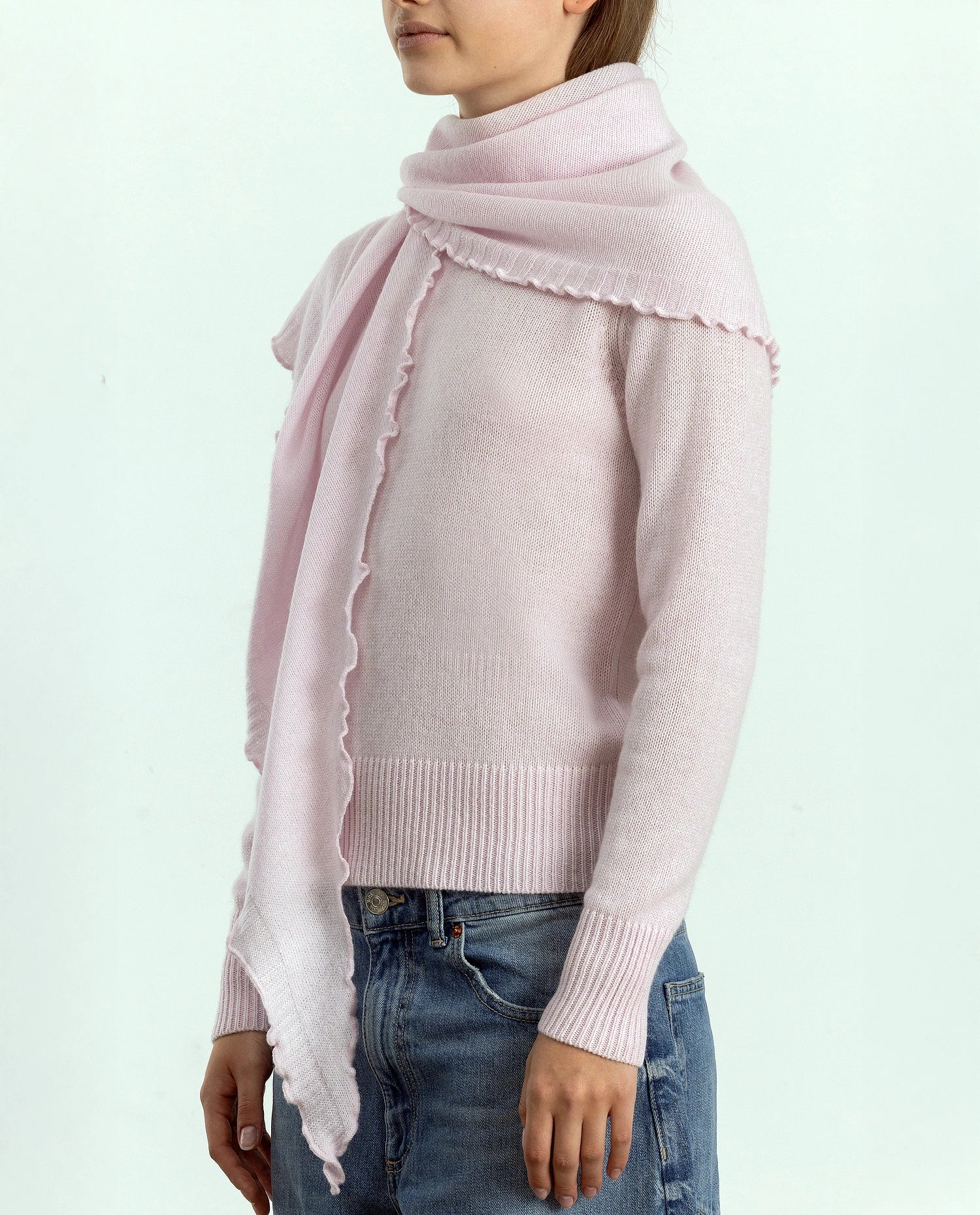 252-11220-60_20 - Allude - Active Schal;Rose;Spring/Summer 2025;Damen;100% Cashmere;Feinstrick;Cashmere;SAPG::252-11220