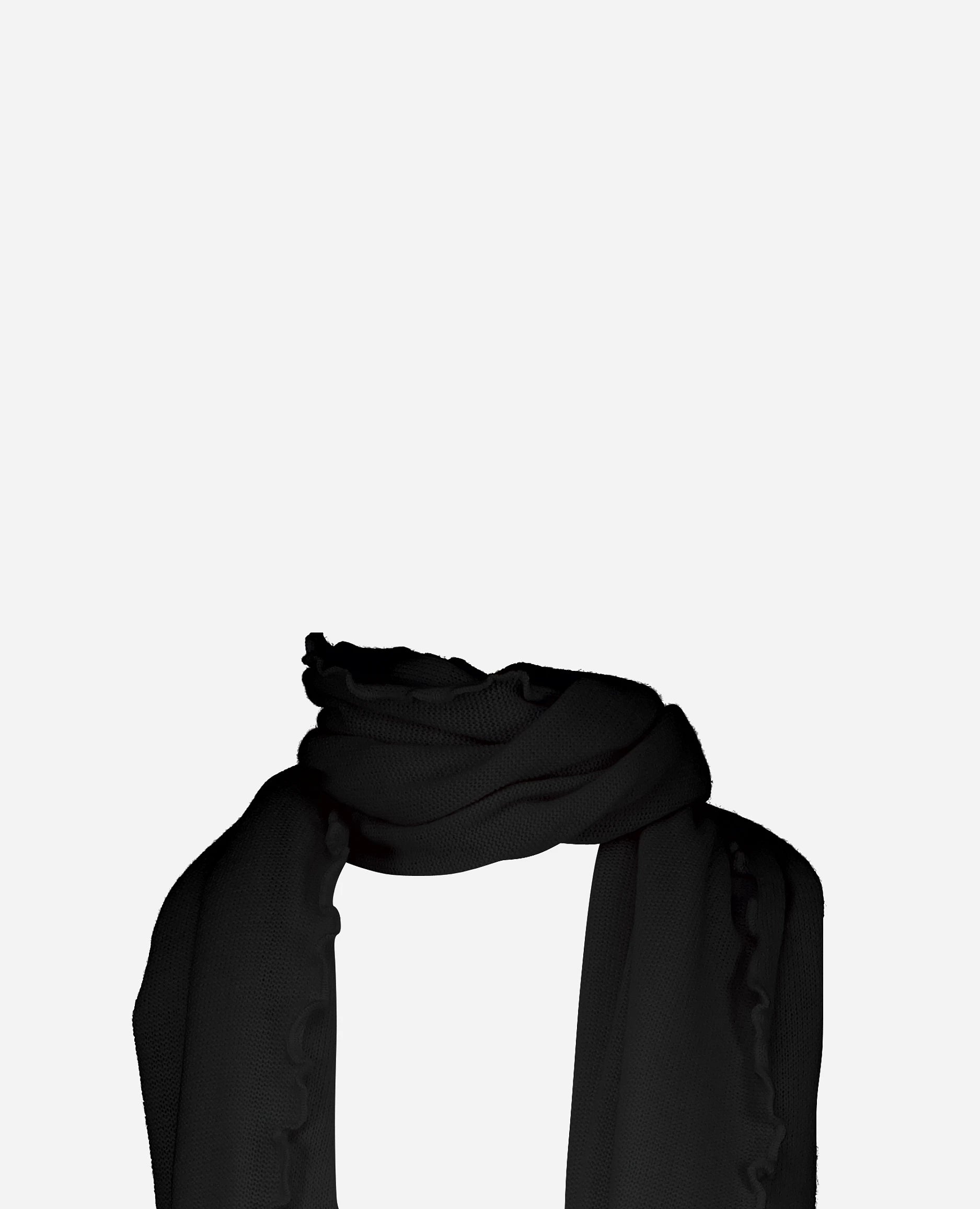 252-11221-90_40 - Allude - Active Schal;Schwarz;Spring/Summer 2025;Damen;100% Cashmere;Feinstrick;Cashmere;SAPG::252-11221