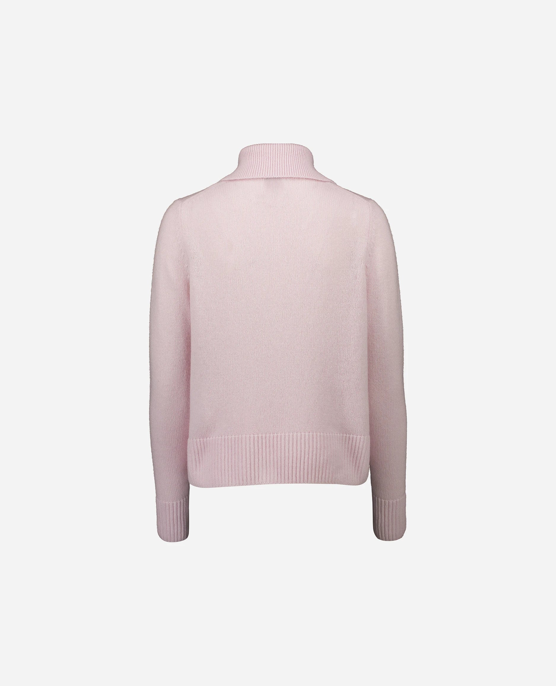 252-11230-60_4 - Allude - 100% Cashmere Active Cashmere Damen Langarm Lockerer Schnitt mittelschwerer Strick Rose SAPG::252-11230 Spring/Summer 2025 Strickjacke
