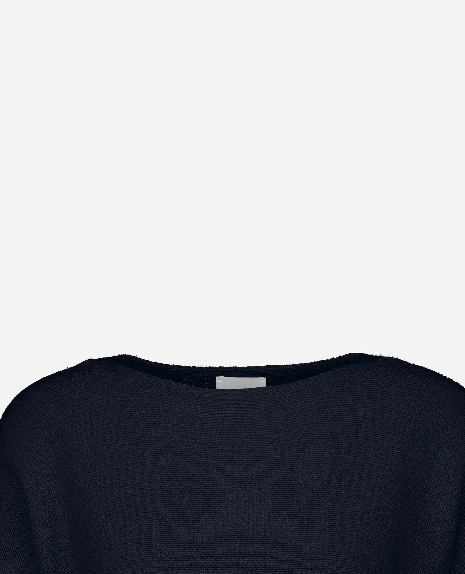 252-15033-14_40 - Allude - 30% Cashmere 70% Baumwolle Active Baumwoll-Mischung Bootshalsausschnitt Damen Grobstrick Langarm Lockerer Schnitt Navy Pullover SAPG::252-15033 Spring/Summer 2025