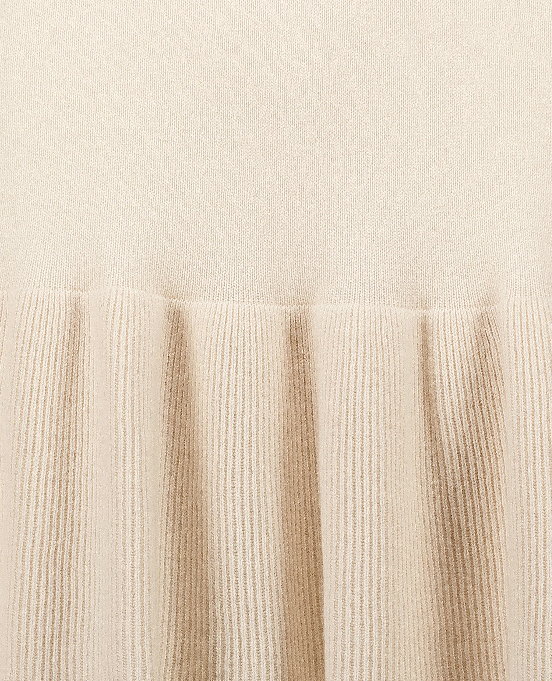 252-15064-41_41 - Allude - 30% Cashmere 70% Baumwolle A-Form Active Allude x Eisbach Baumwoll-Mischung Creme Damen Feinstrick Rock SAPG::252-15064 Spring/Summer 2025