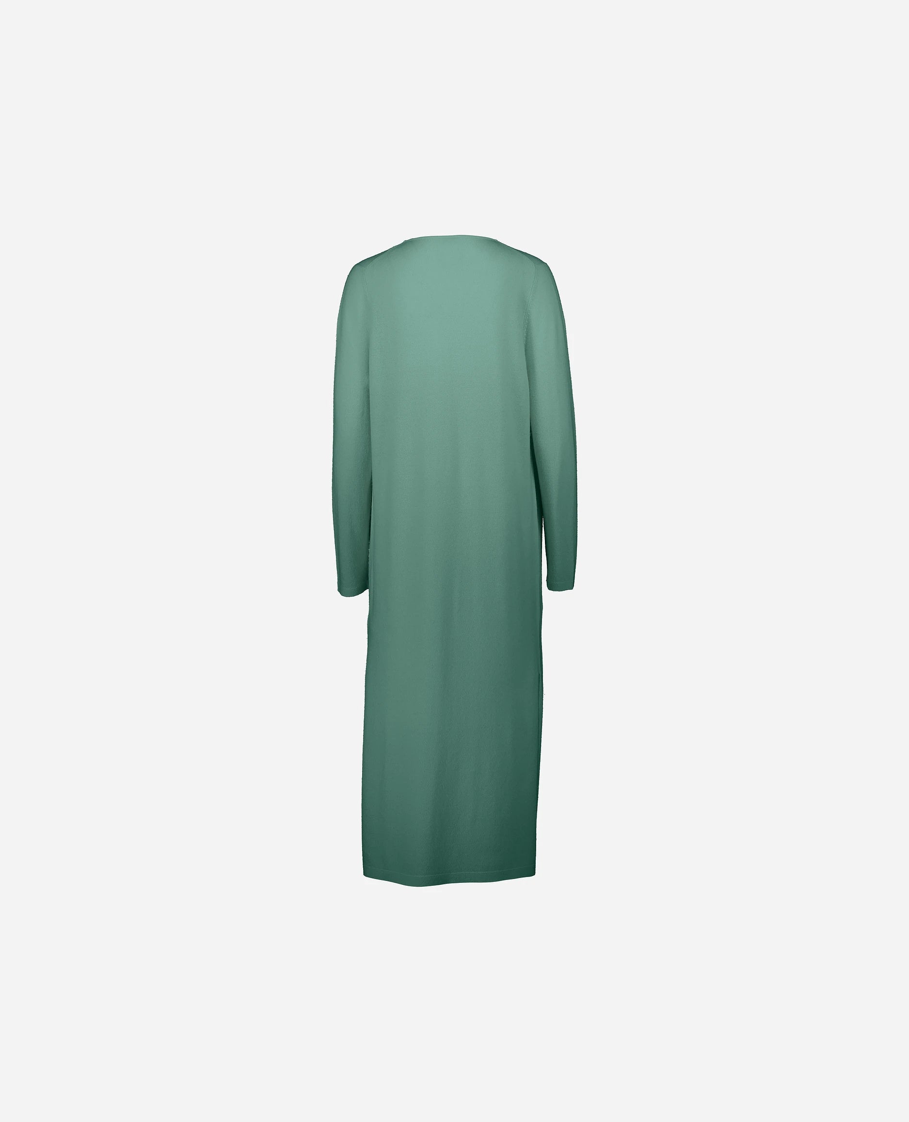 252-17010-32_4 - Allude - 30% Cashmere 70% Wolle Active Damen Feinstrick Gerade Passform Grün Langarm offen SAPG::252-17010 Spring/Summer 2025 Strickjacke Woll-Mischung
