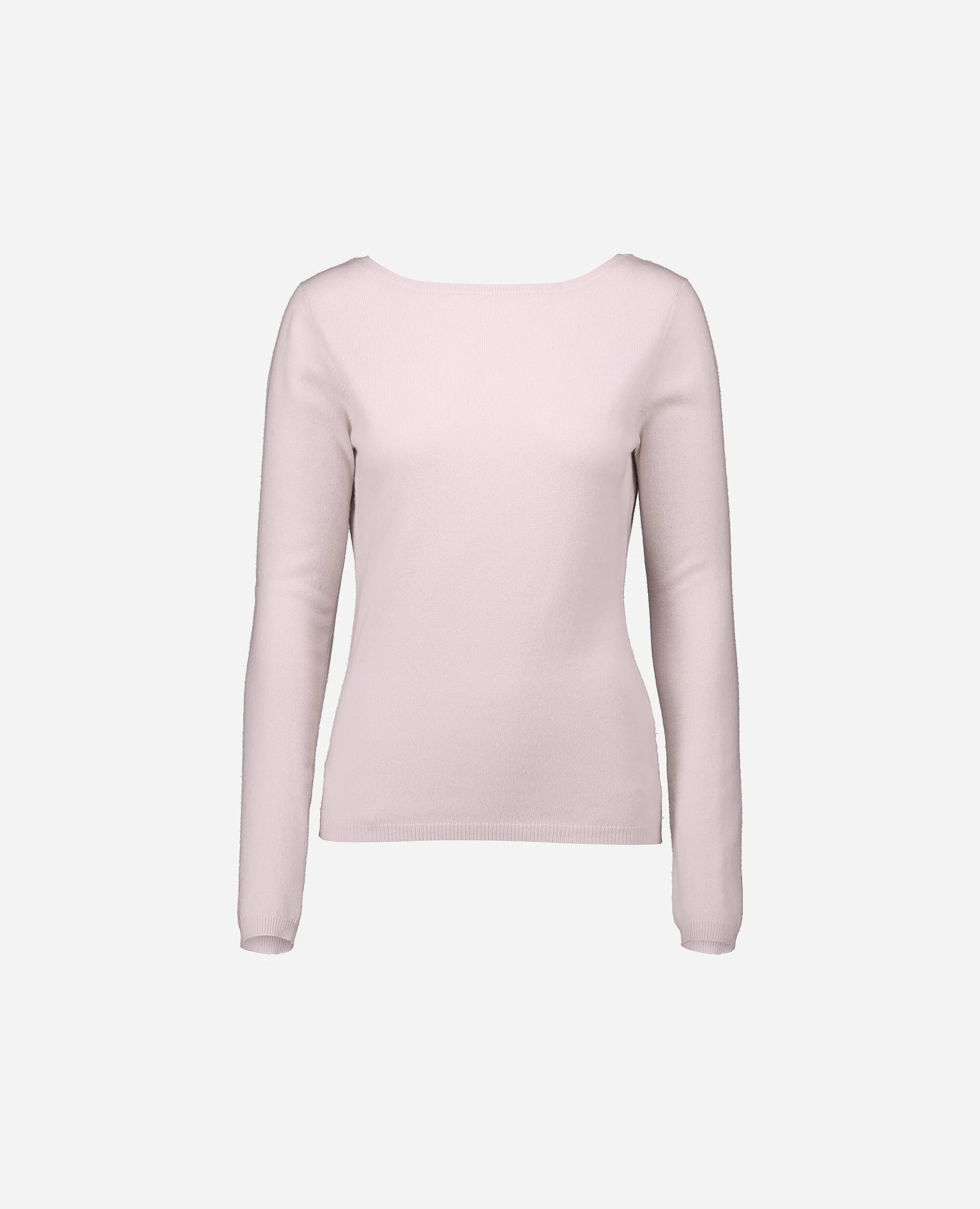 252-17074-60_3 - Allude - 30% Cashmere 70% Wolle Active Damen Feinstrick Gerade Passform Langarm Pullover Rose Rundhals SAPG::252-17074 Spring/Summer 2025 Woll-Mischung