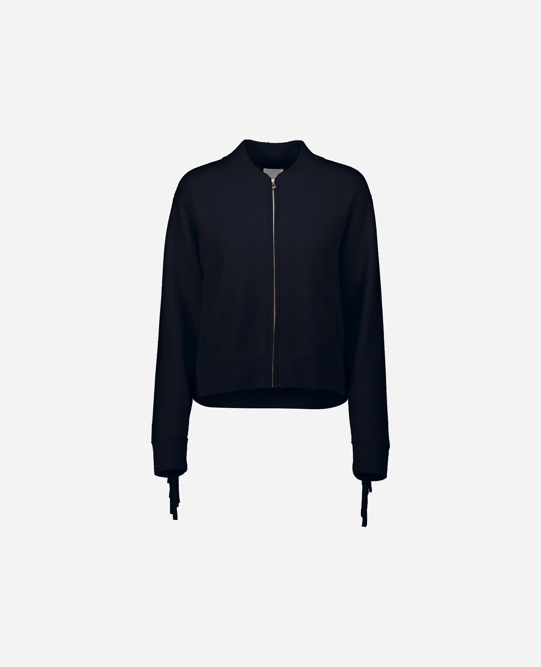 252-17100-14_3 - Allude - 30% Cashmere 70% Wolle Active Damen Jacket Langarm Lockerer Schnitt mittelschwerer Strick Navy NEW Rundhals SAPG::252-17100 Spring/Summer 2025 Woll-Mischung