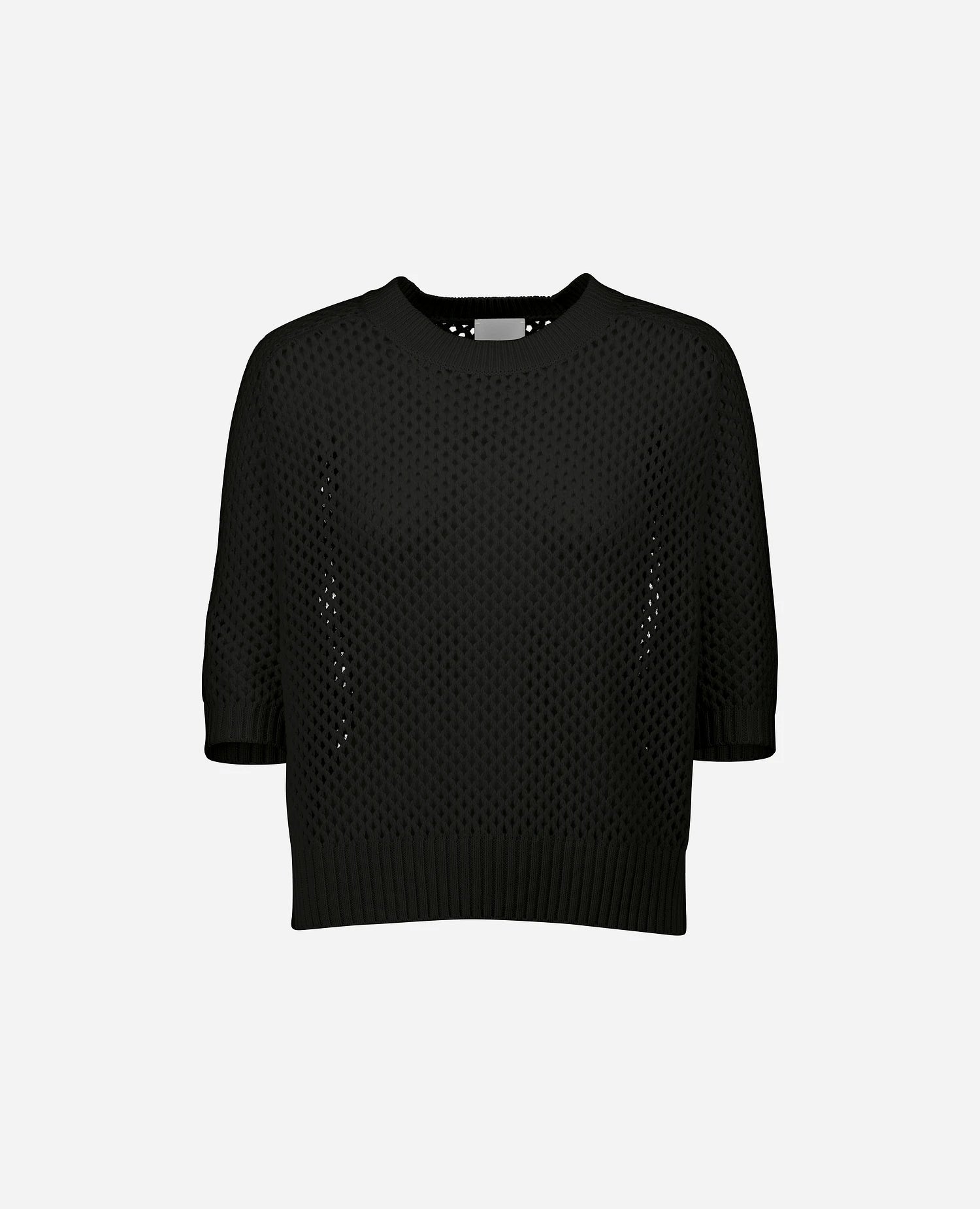 Wool blend sweater in black - boxy fit Wool blend sweater in black - boxy fit