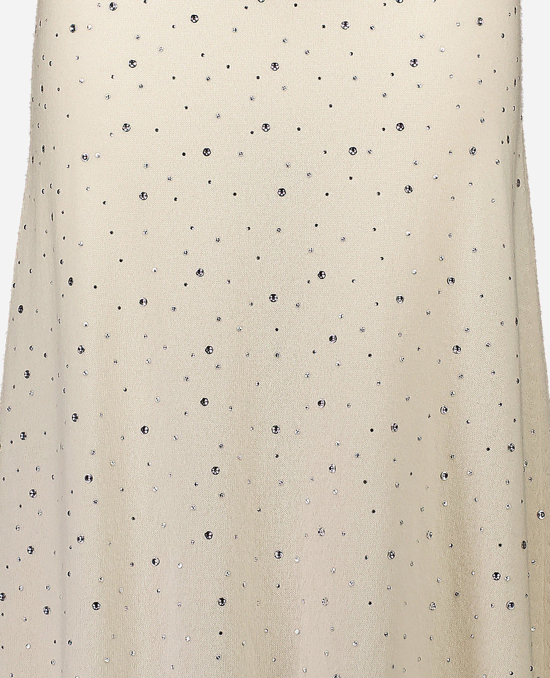 252-17773-41_41 - Allude - 30% Cashmere 70% Wolle A-Form Active Creme Damen Feinstrick Rock SAPG::252-17773 Spring/Summer 2025 Woll-Mischung