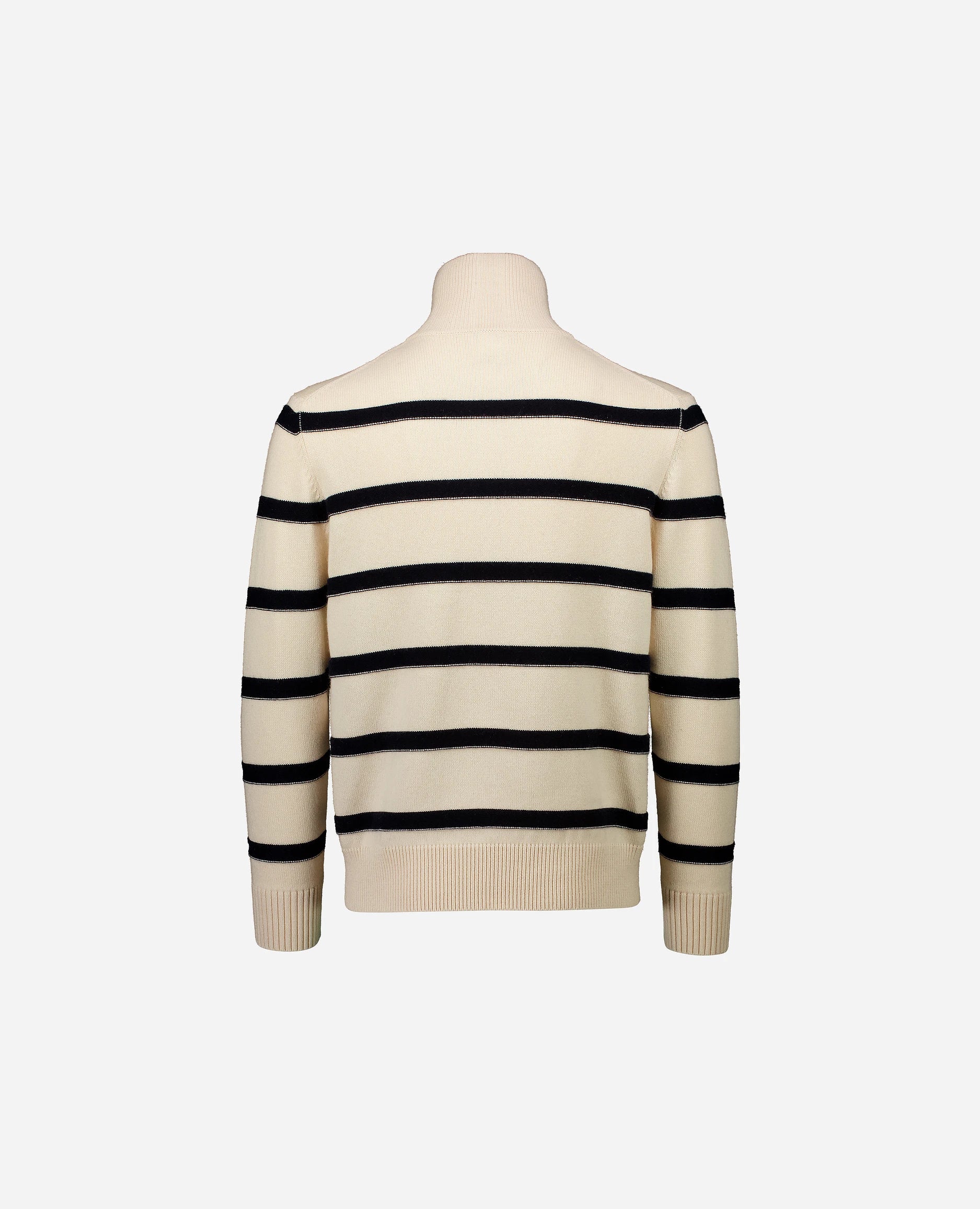 252-35020-4114_4 - Allude - 30% Cashmere 70% Baumwolle Active Allude x Eisbach Baumwoll-Mischung Beige Gerade Passform Herren Langarm mittelschwerer Strick Pullover SAPG::252-35020 Spring/Summer 2025 Stehkragen