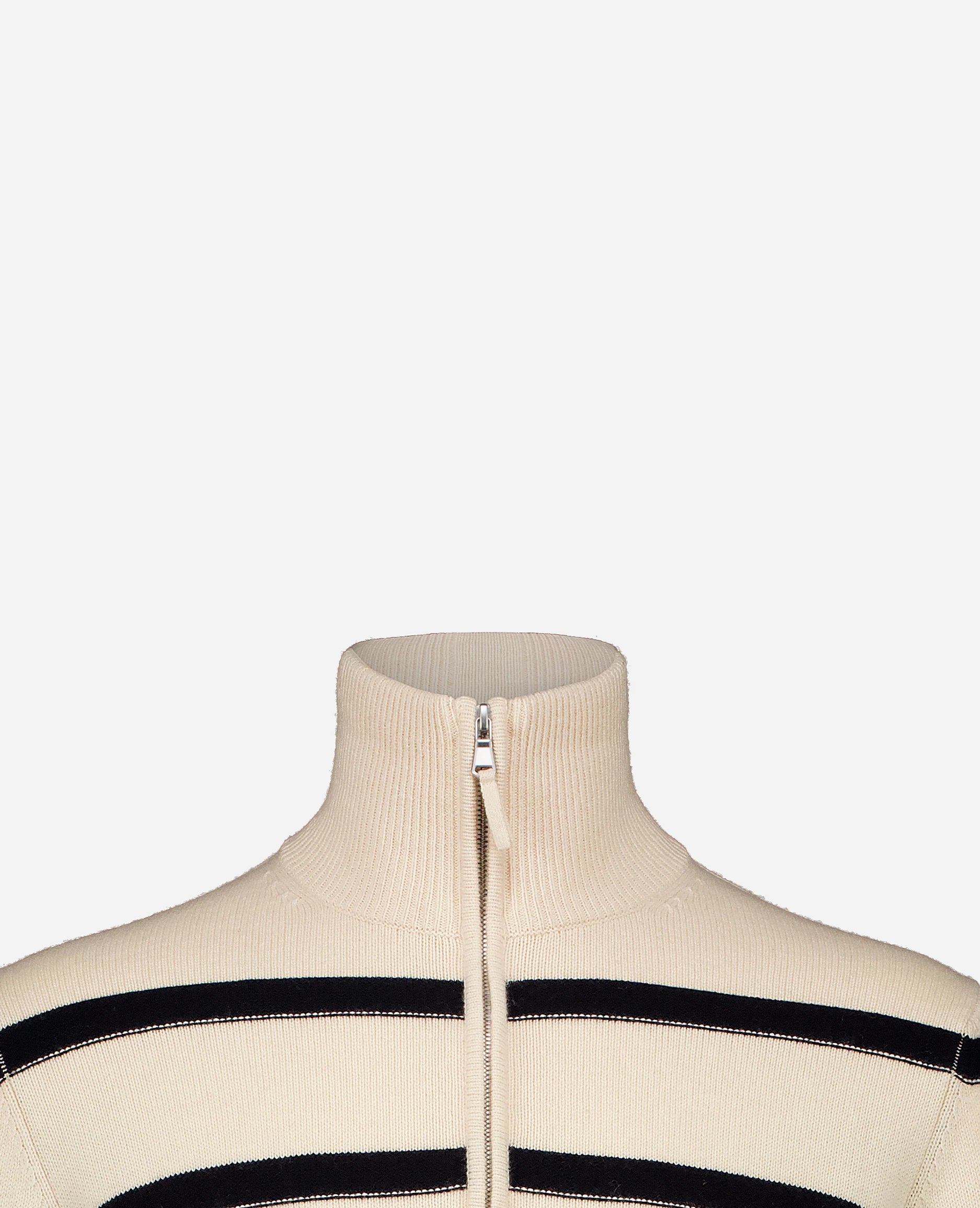 252-35020-4114_40 - Allude - 30% Cashmere 70% Baumwolle Active Allude x Eisbach Baumwoll-Mischung Beige Gerade Passform Herren Langarm mittelschwerer Strick Pullover SAPG::252-35020 Spring/Summer 2025 Stehkragen