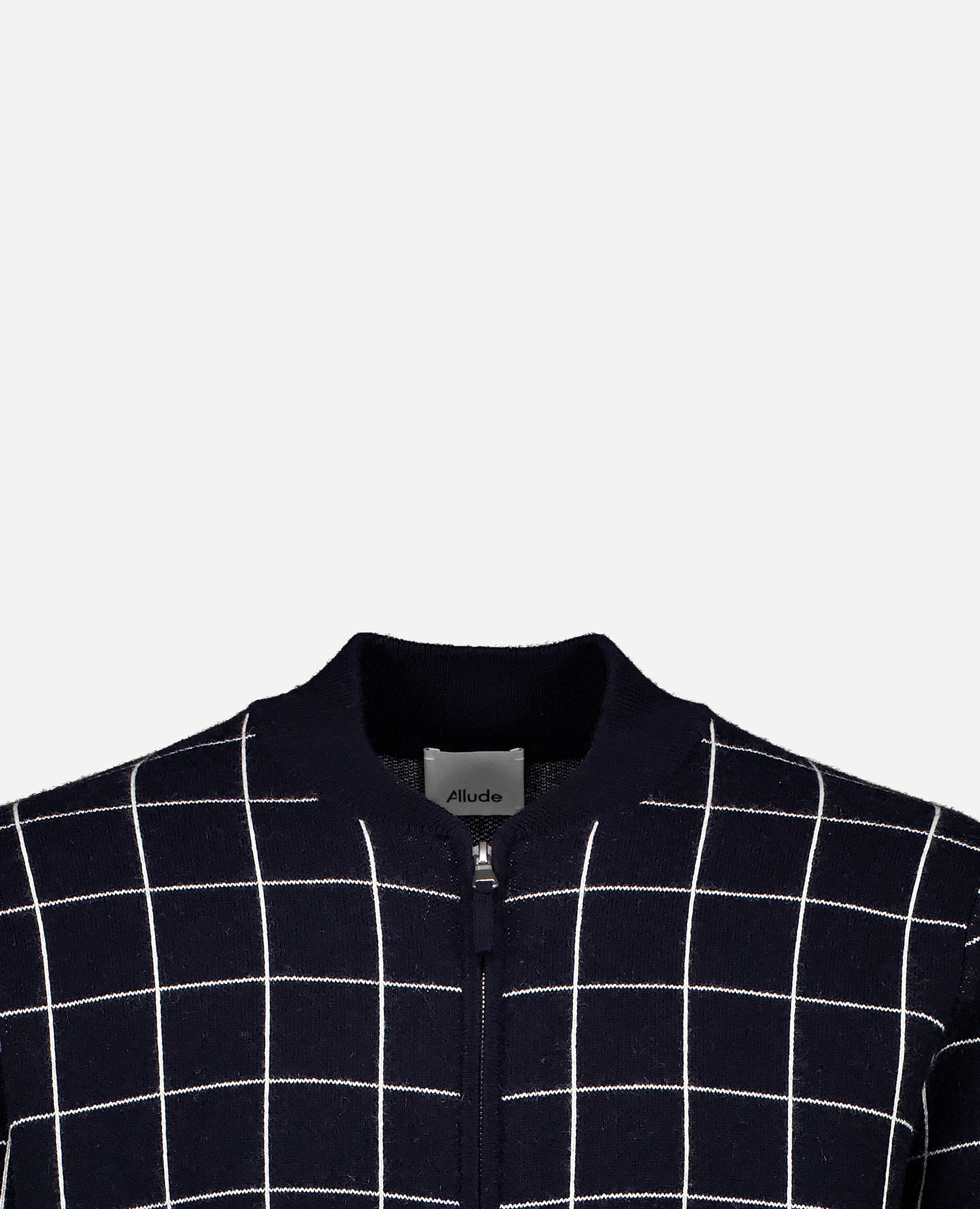 252-35030-1440_40 - Allude - 30% Cashmere 70% Baumwolle Active Allude x Eisbach Baumwoll-Mischung Herren Jacket Langarm Lockerer Schnitt mittelschwerer Strick Navy SAPG::252-35030 Spring/Summer 2025