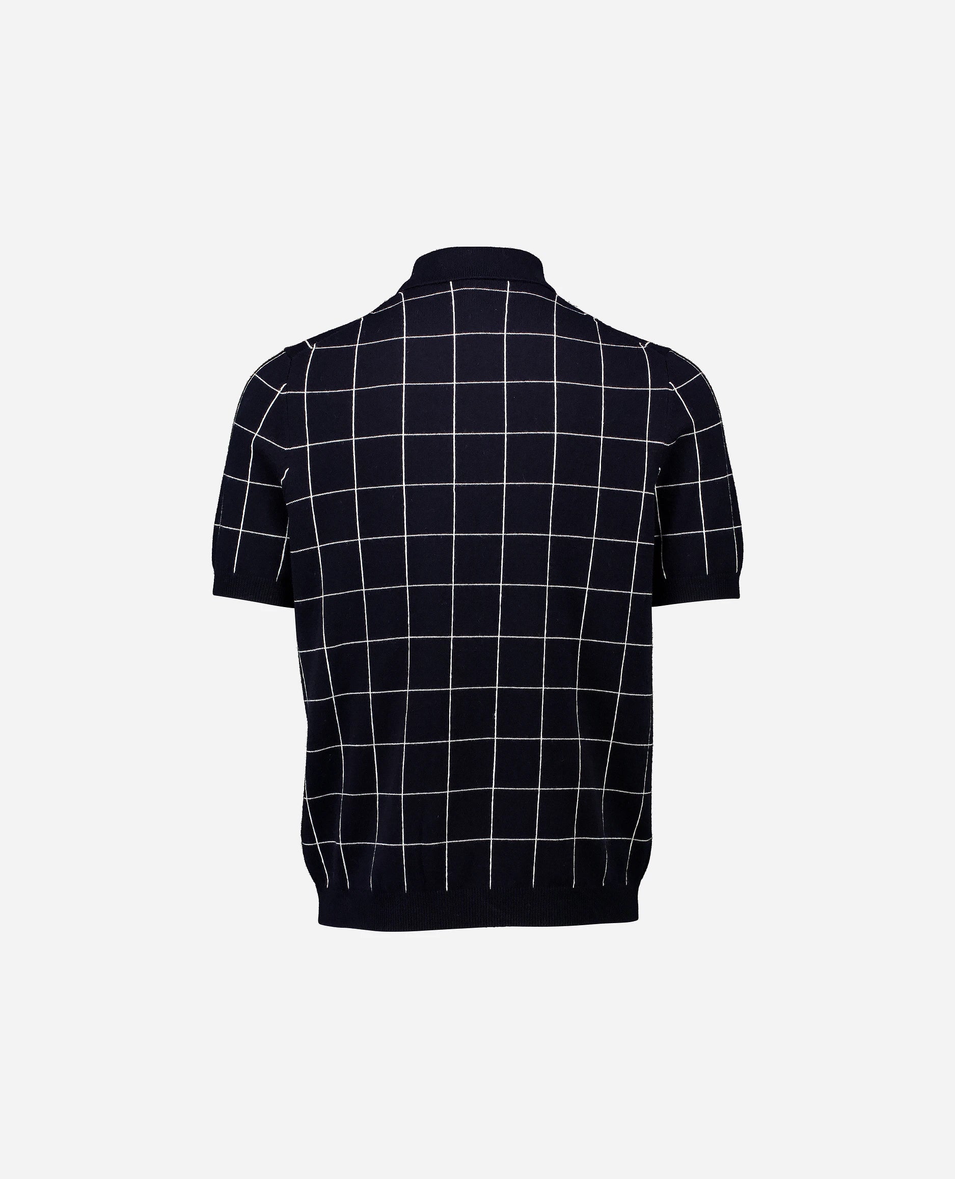 252-35031-1440_4 - Allude - 1/4 Arm 30% Cashmere 70% Baumwolle Active Allude x Eisbach Baumwoll-Mischung Feinstrick Gerade Passform Herren Navy Polo Pullover SAPG::252-35031 Spring/Summer 2025