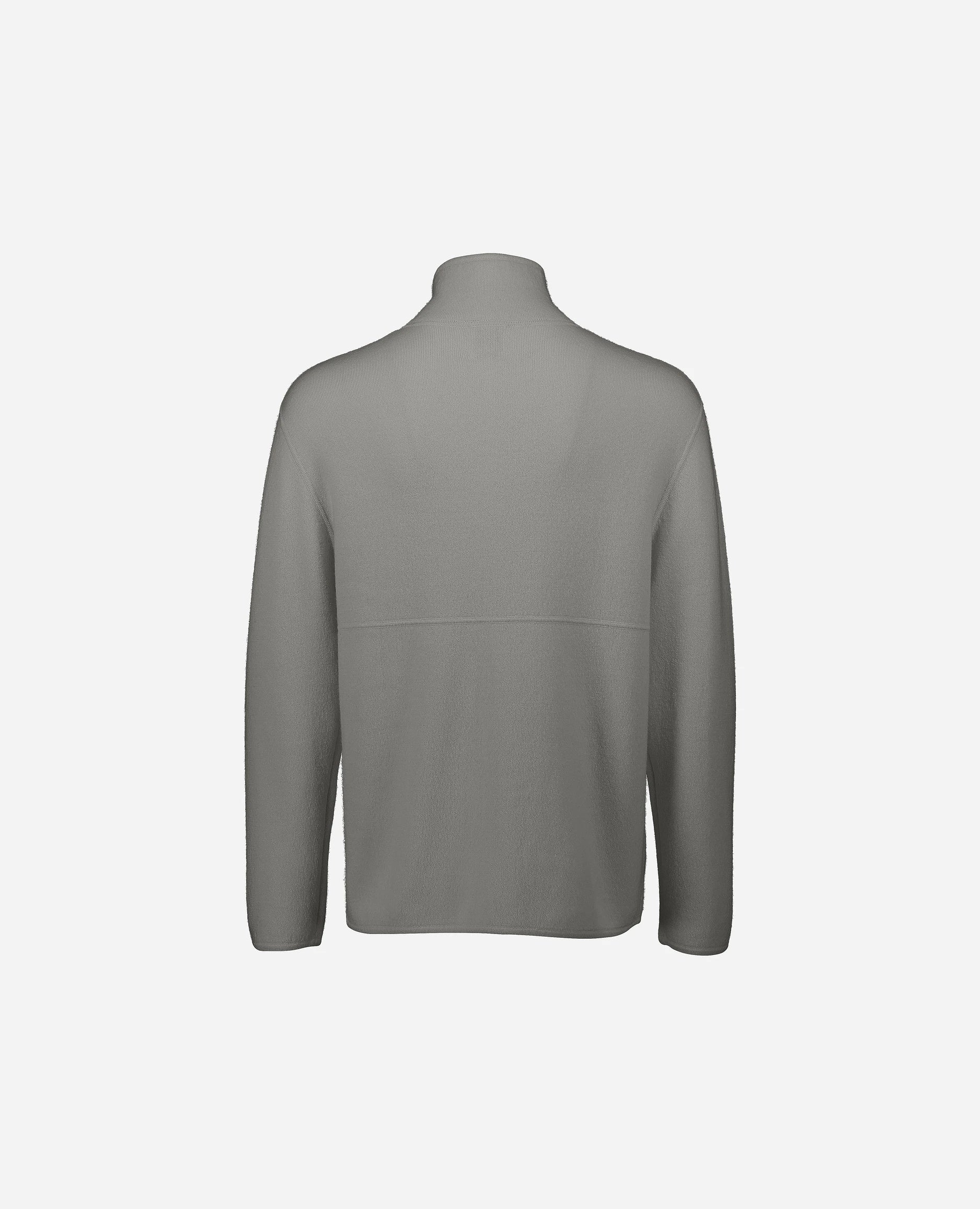 252-37612-82_4 - Allude - 30% Cashmere 70% Wolle Active Grau Herren Jacket Langarm Lockerer Schnitt mittelschwerer Strick SAPG::252-37612 Spring/Summer 2025 Woll-Mischung