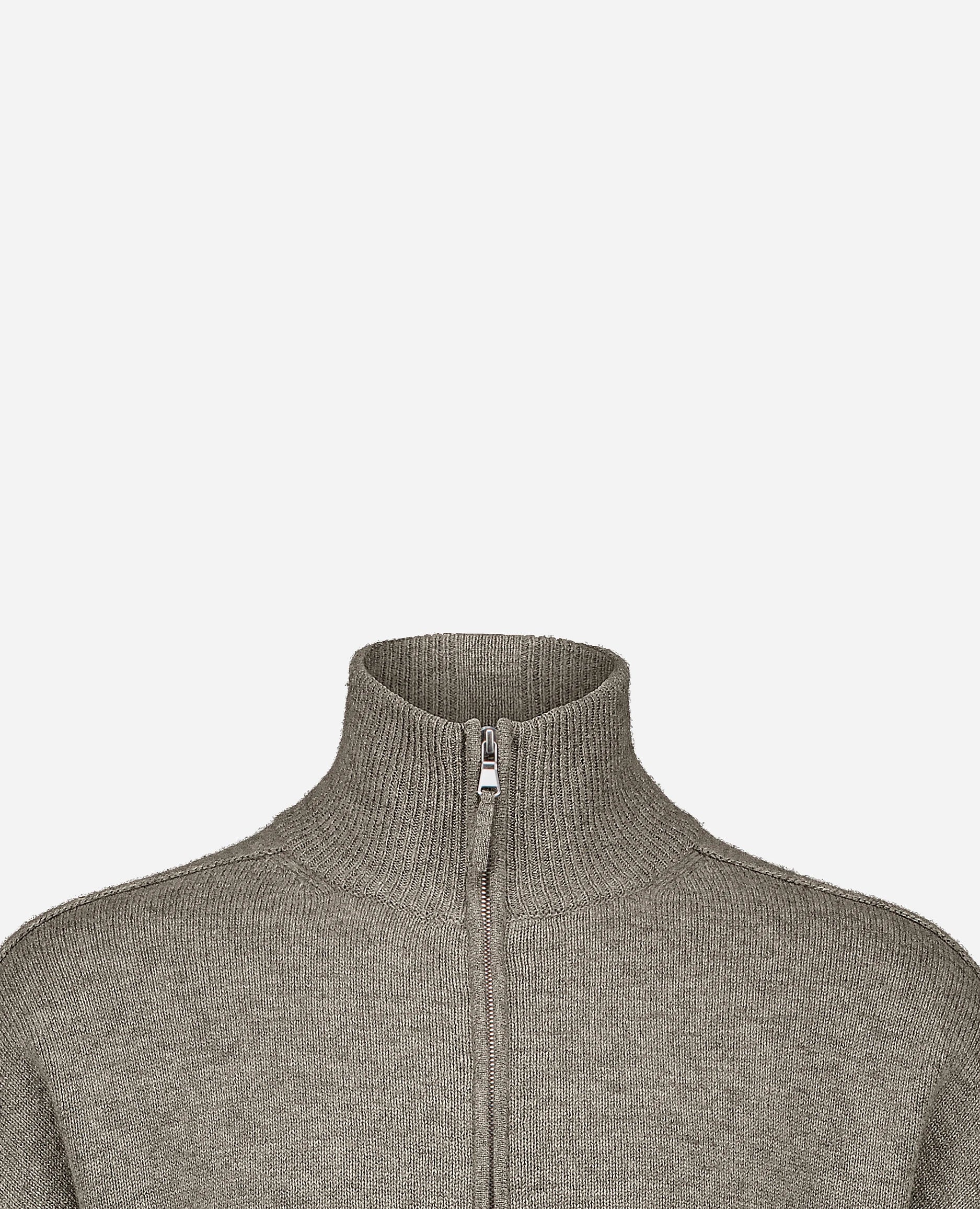 252-37621-83_40 - Allude - 30% Cashmere 70% Wolle Active Allude x Eisbach Grau Herren Langarm Lockerer Schnitt mittelschwerer Strick Reißverschluss SAPG::252-37621 Spring/Summer 2025 Strickjacke Woll-Mischung