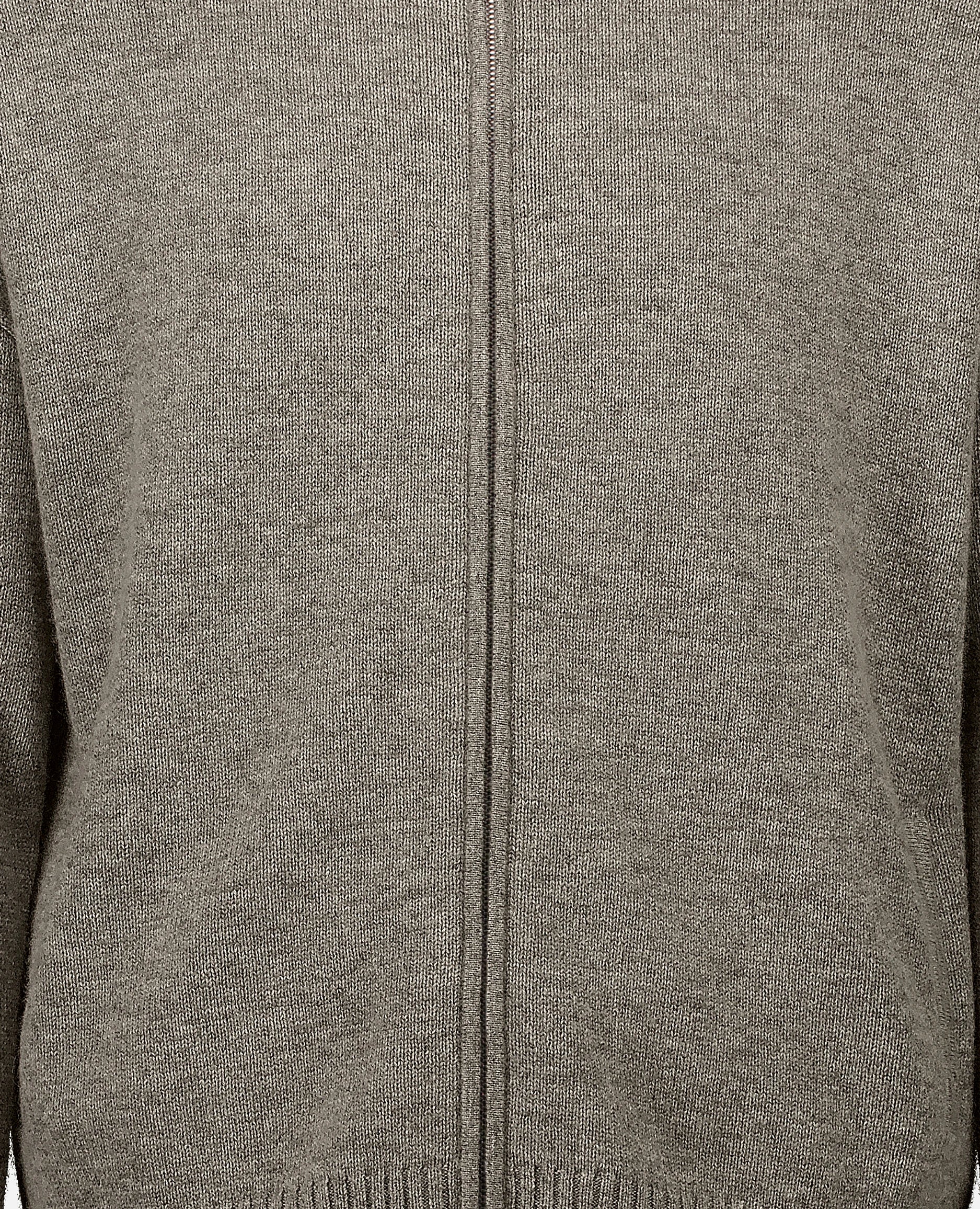 252-37621-83_41 - Allude - 30% Cashmere 70% Wolle Active Allude x Eisbach Grau Herren Langarm Lockerer Schnitt mittelschwerer Strick Reißverschluss SAPG::252-37621 Spring/Summer 2025 Strickjacke Woll-Mischung