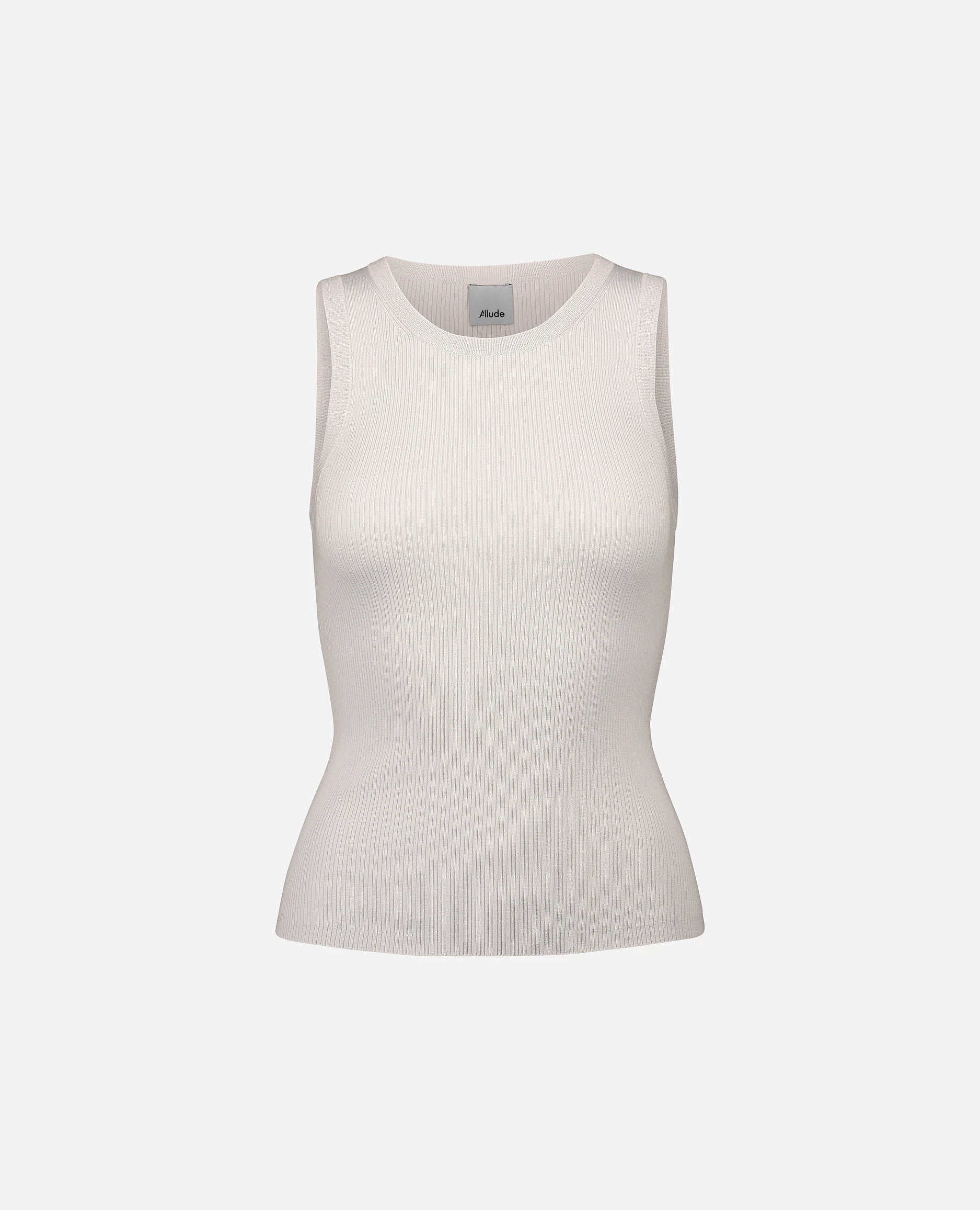 252-64002-440_3 - Allude - 100% Wolle (Merino) Active Damen Enger Schnitt Feinstrick Rundhals SAPG::252-64002 Spring/Summer 2025 Top Weiß Wolle