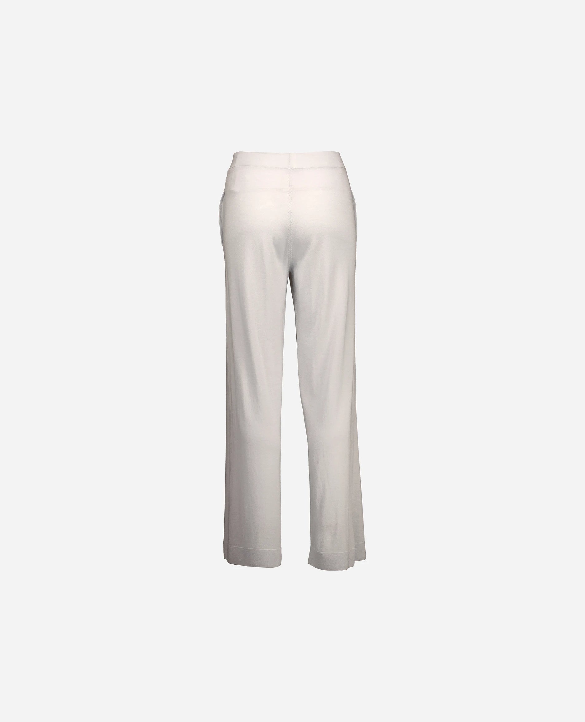 252-64046-440_4 - Allude - 100% Wolle (Merino) Active Allude x Eisbach Damen Feinstrick Hose Lockerer Schnitt SAPG::252-64046 Spring/Summer 2025 Weiß Wolle