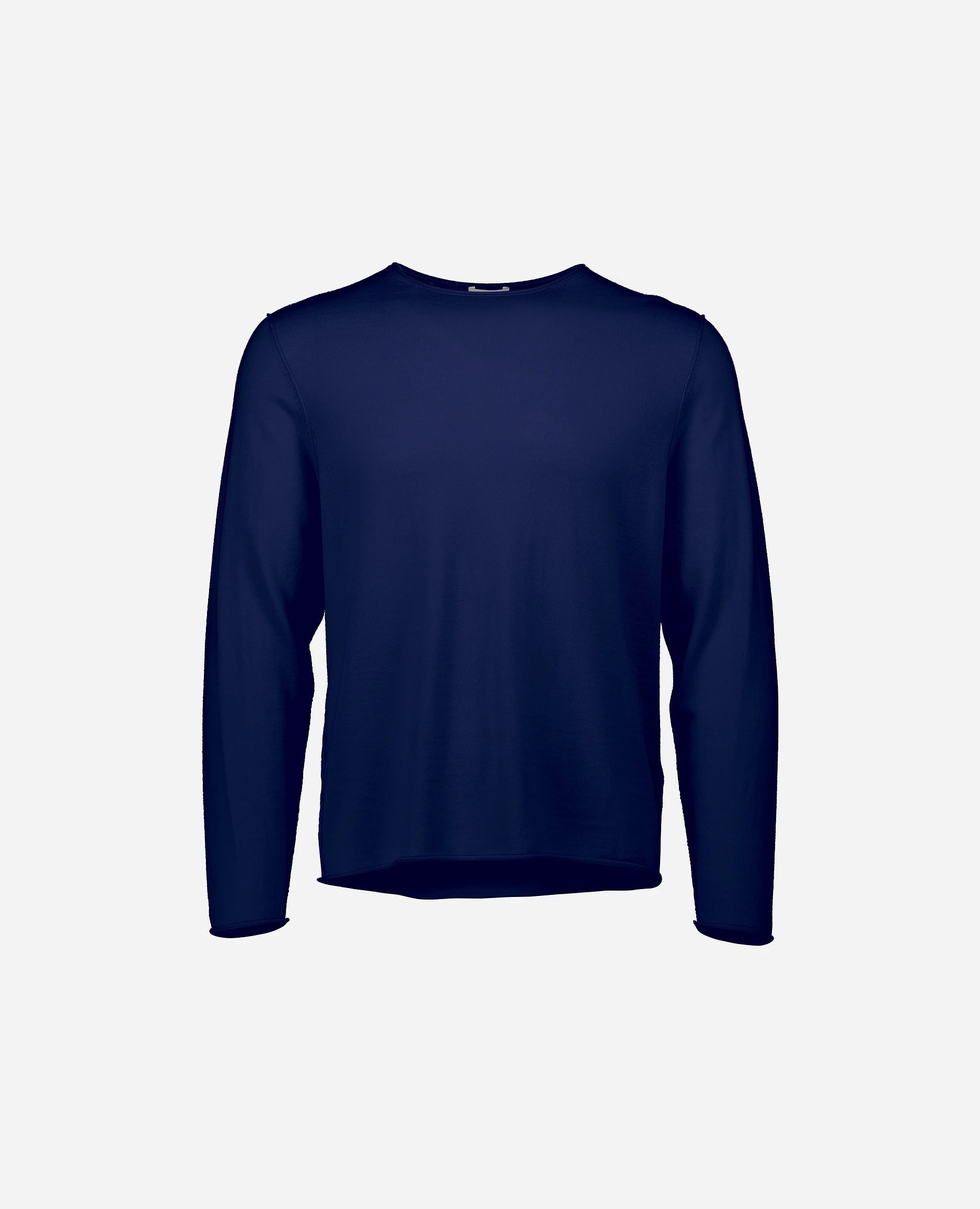252-69404-415_3 - Allude - 100% Wolle (Merino) Active Allude x Eisbach Blau Feinstrick Herren Langarm Lockerer Schnitt Pullover Rundhals SAPG::252-69404 Spring/Summer 2025 Wolle