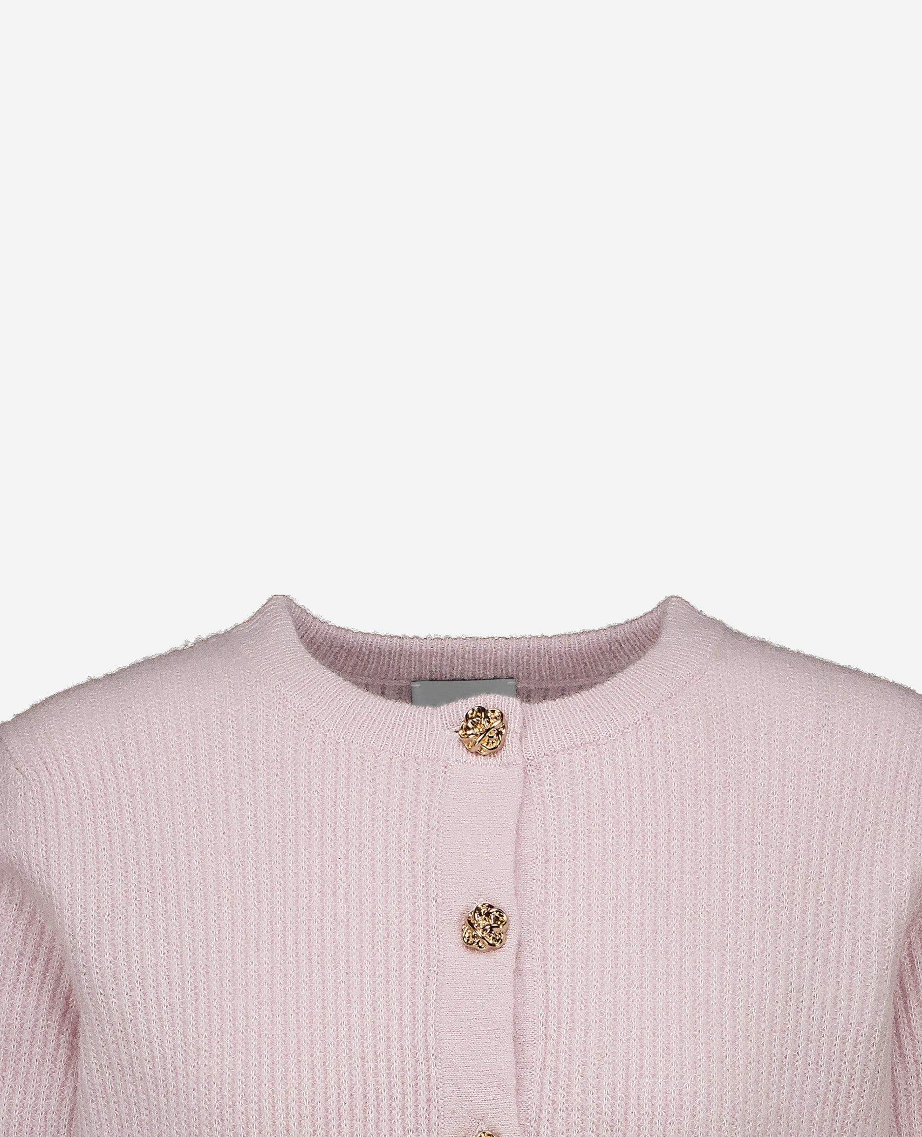 252-77010-60_40 - Allude - 25% Seide 75% Cashmere Active Cashmere-Mischung Damen Gerade Passform Langarm mittelschwerer Strick Rose Rundhals SAPG::252-77010 Spring/Summer 2025 Strickjacke