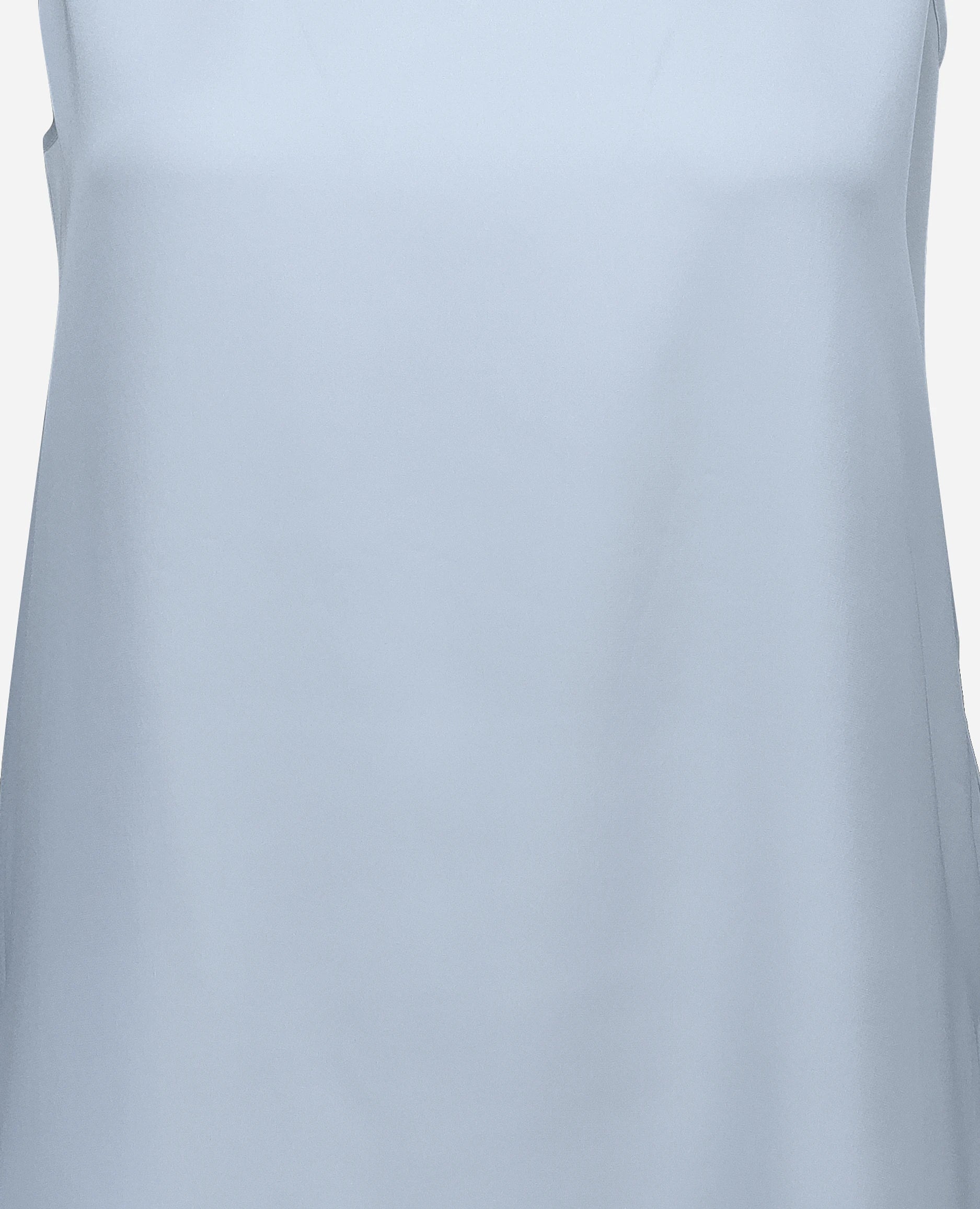 252-84002-11_41 - Allude - 7% Elastan 93% Seide Active Blau Damen Gerade Passform Rundhals SAPG::252-84002 Seide Spring/Summer 2025 Top