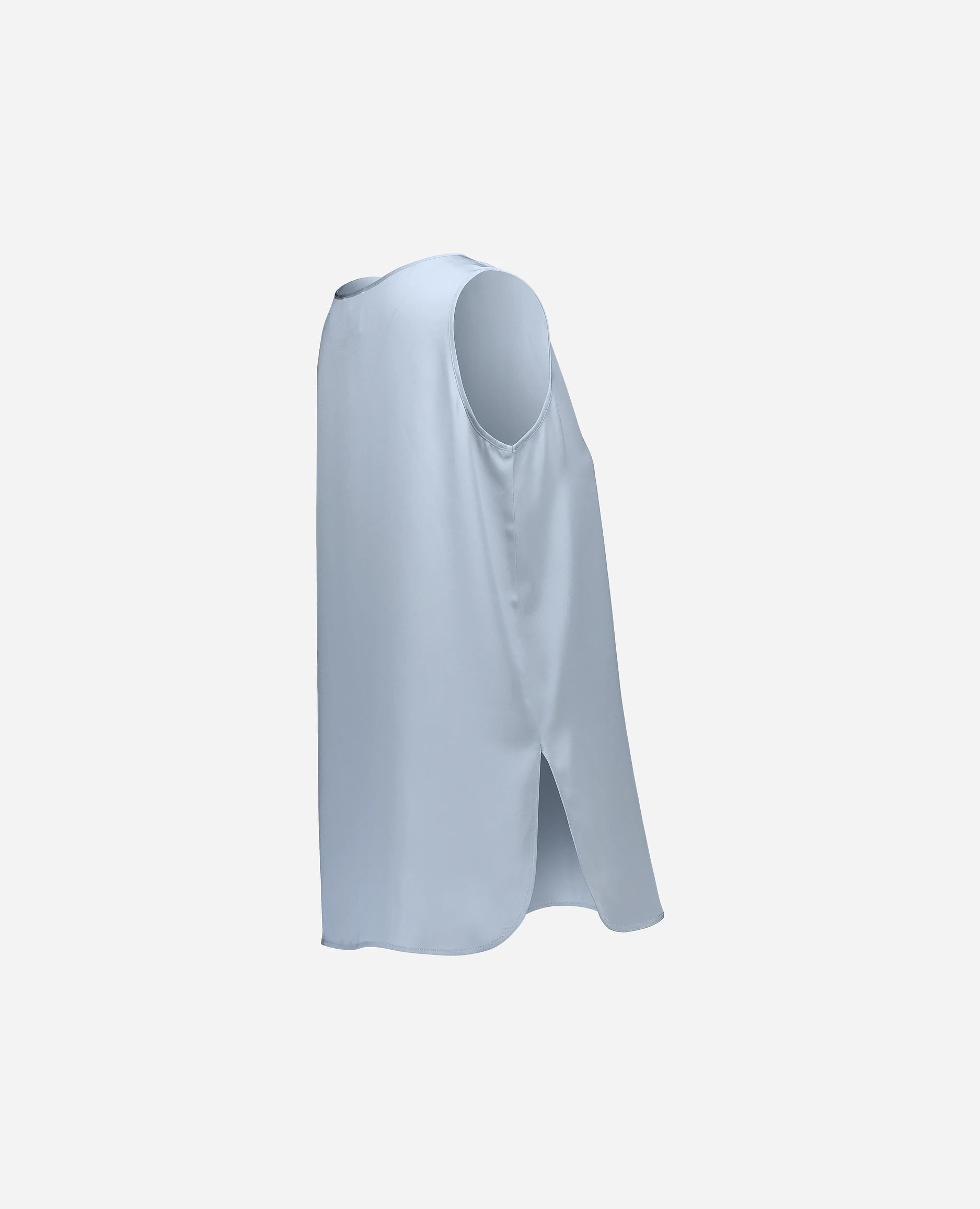 252-84002-11_4_3bba6941-d871-426b-af8e-ce2439fd3e0a - Allude - 7% Elastan 93% Seide Active Blau Damen Gerade Passform Rundhals SAPG::252-84002 Seide Spring/Summer 2025 Top