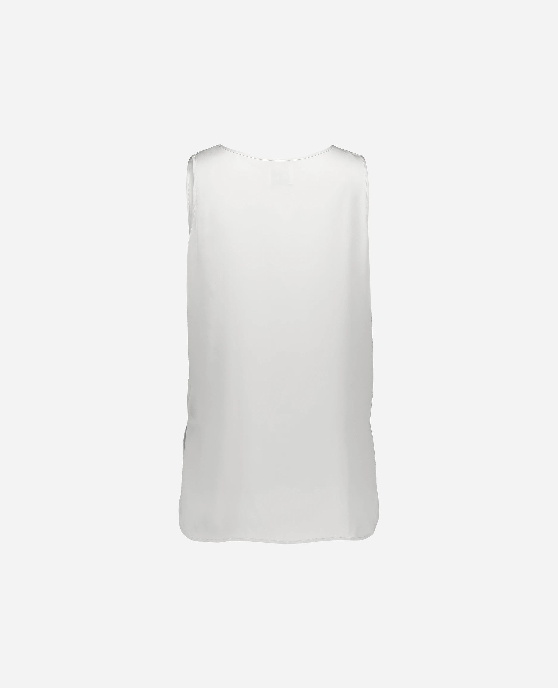 252-84002-40_42 - Allude - 7% Elastan 93% Seide Active Damen Gerade Passform Rundhals SAPG::252-84002 Seide Spring/Summer 2025 Top Weiß