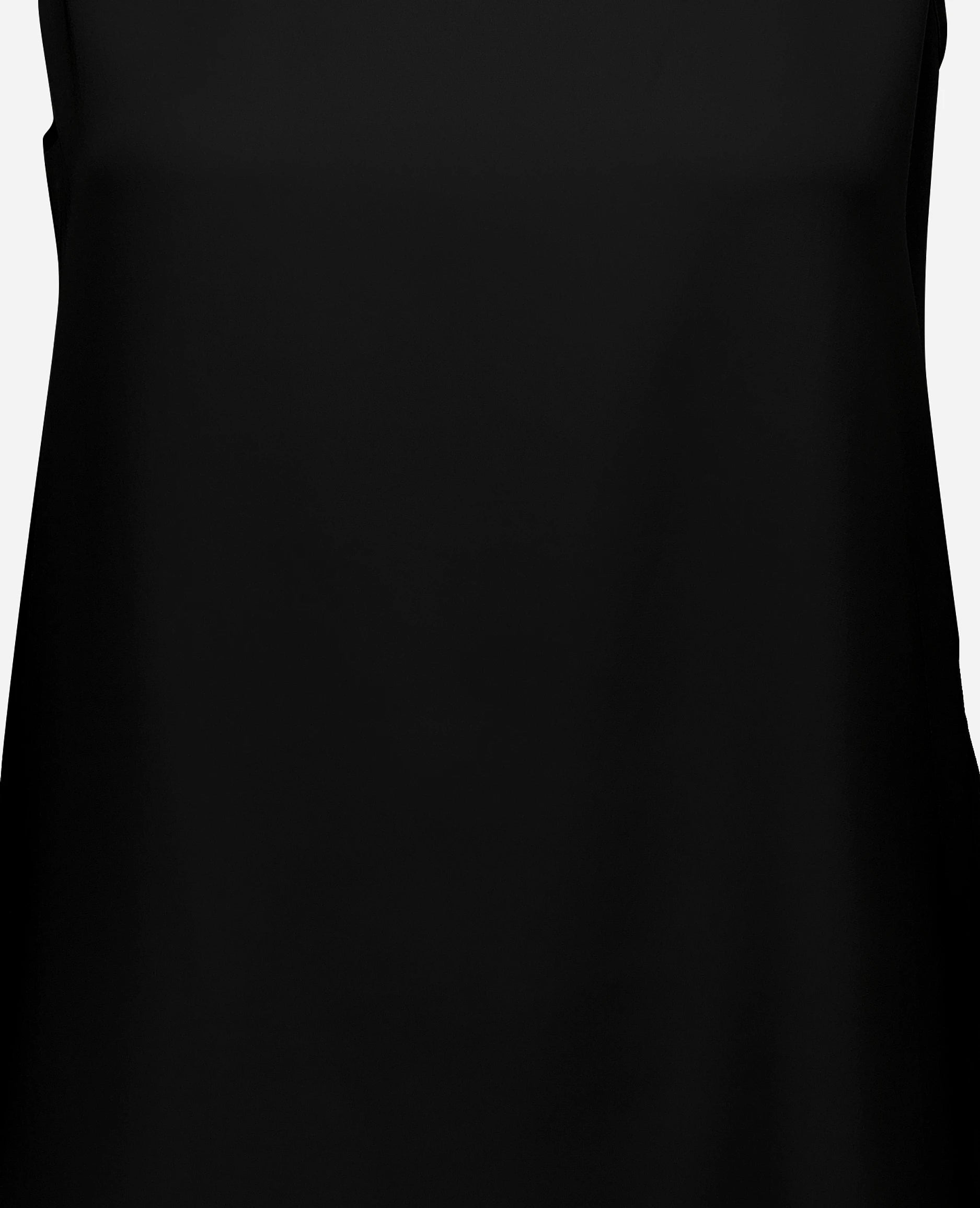 252-84002-90_41 - Allude - 7% Elastan 93% Seide Active Damen Gerade Passform Rundhals SAPG::252-84002 Schwarz Seide Spring/Summer 2025 Top