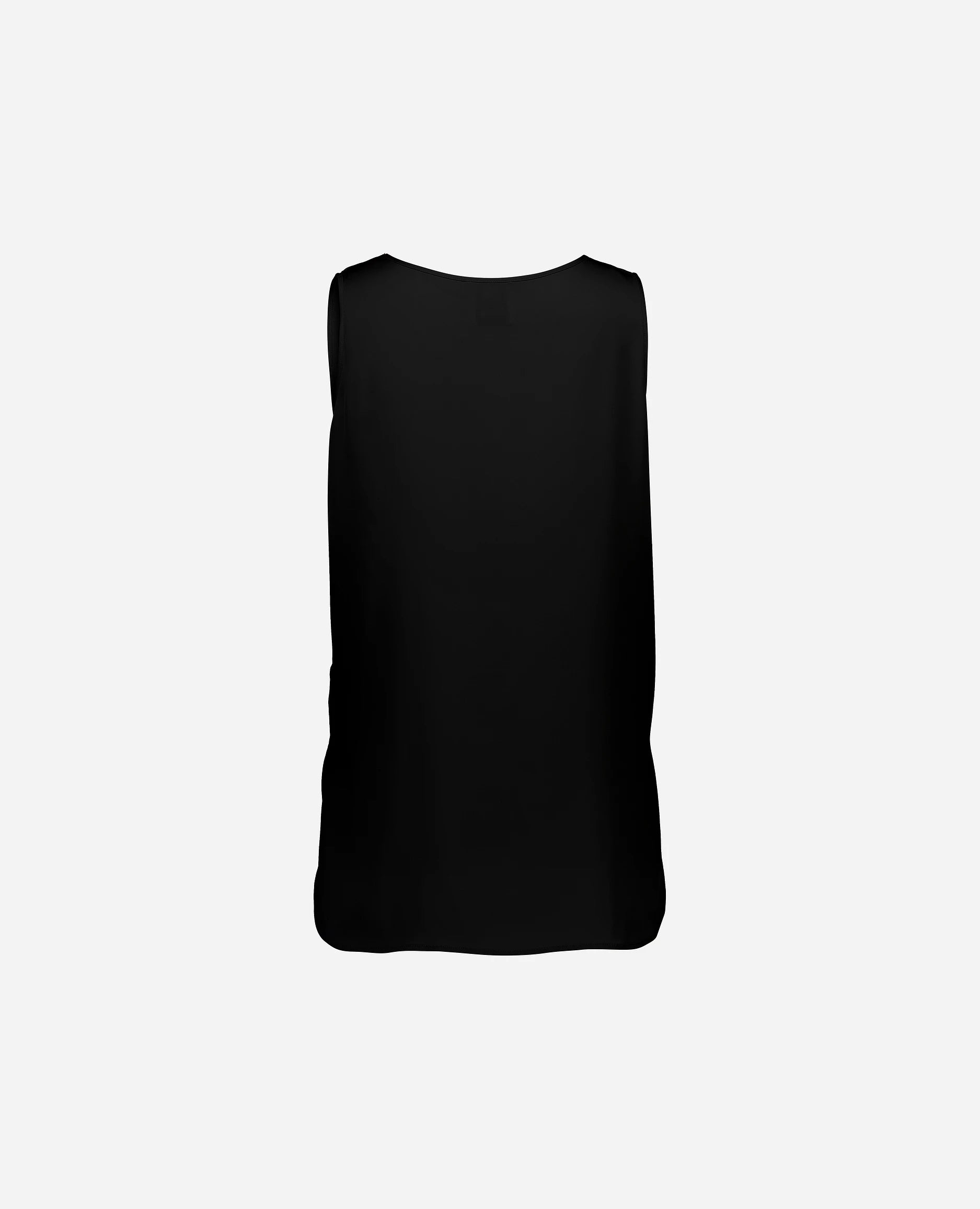 252-84002-90_42 - Allude - 7% Elastan 93% Seide Active Damen Gerade Passform Rundhals SAPG::252-84002 Schwarz Seide Spring/Summer 2025 Top