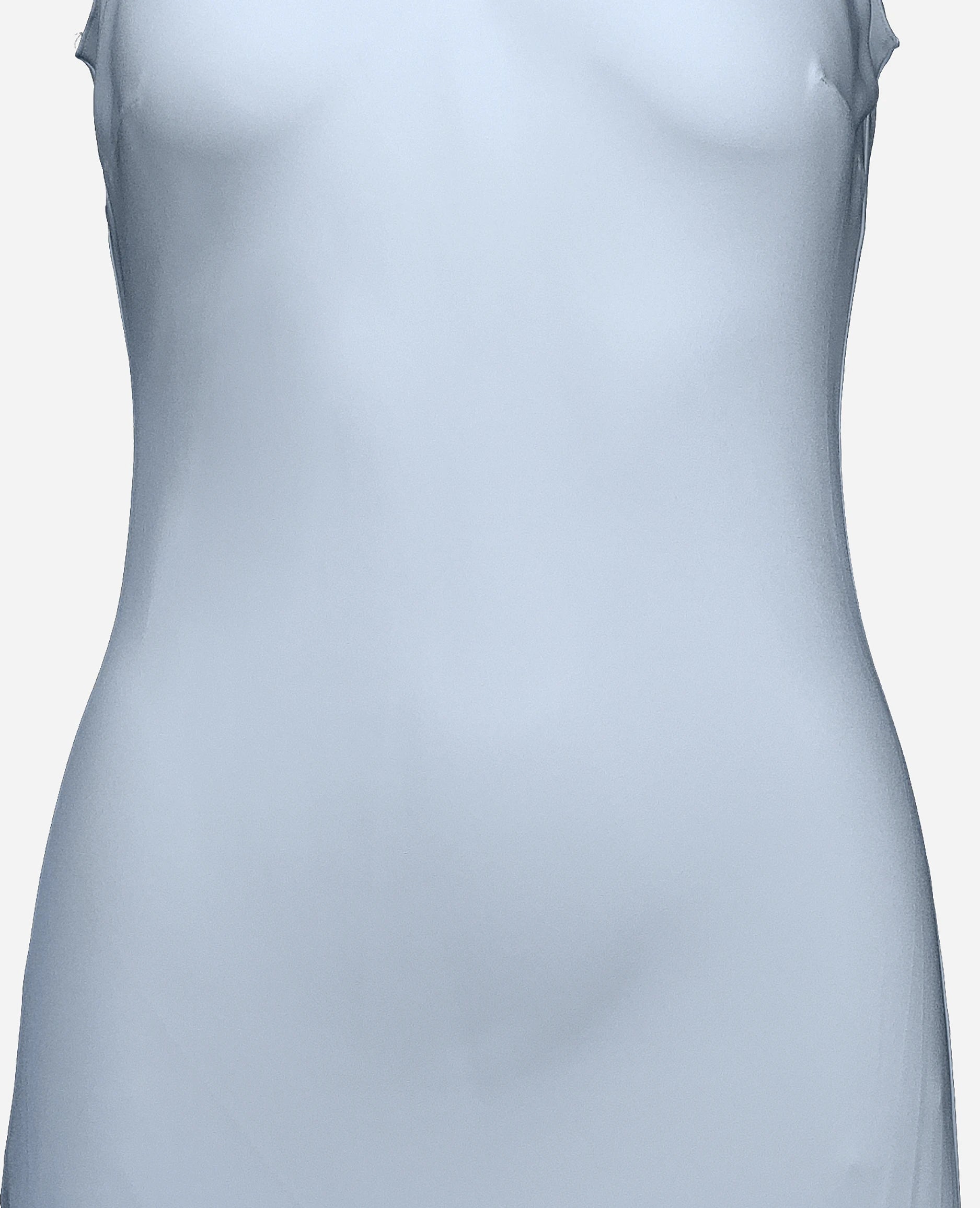 252-84004-11_41 - Allude - 7% Elastan 93% Seide A-Form Active Blau Damen Kleid SAPG::252-84004 Seide Spring/Summer 2025