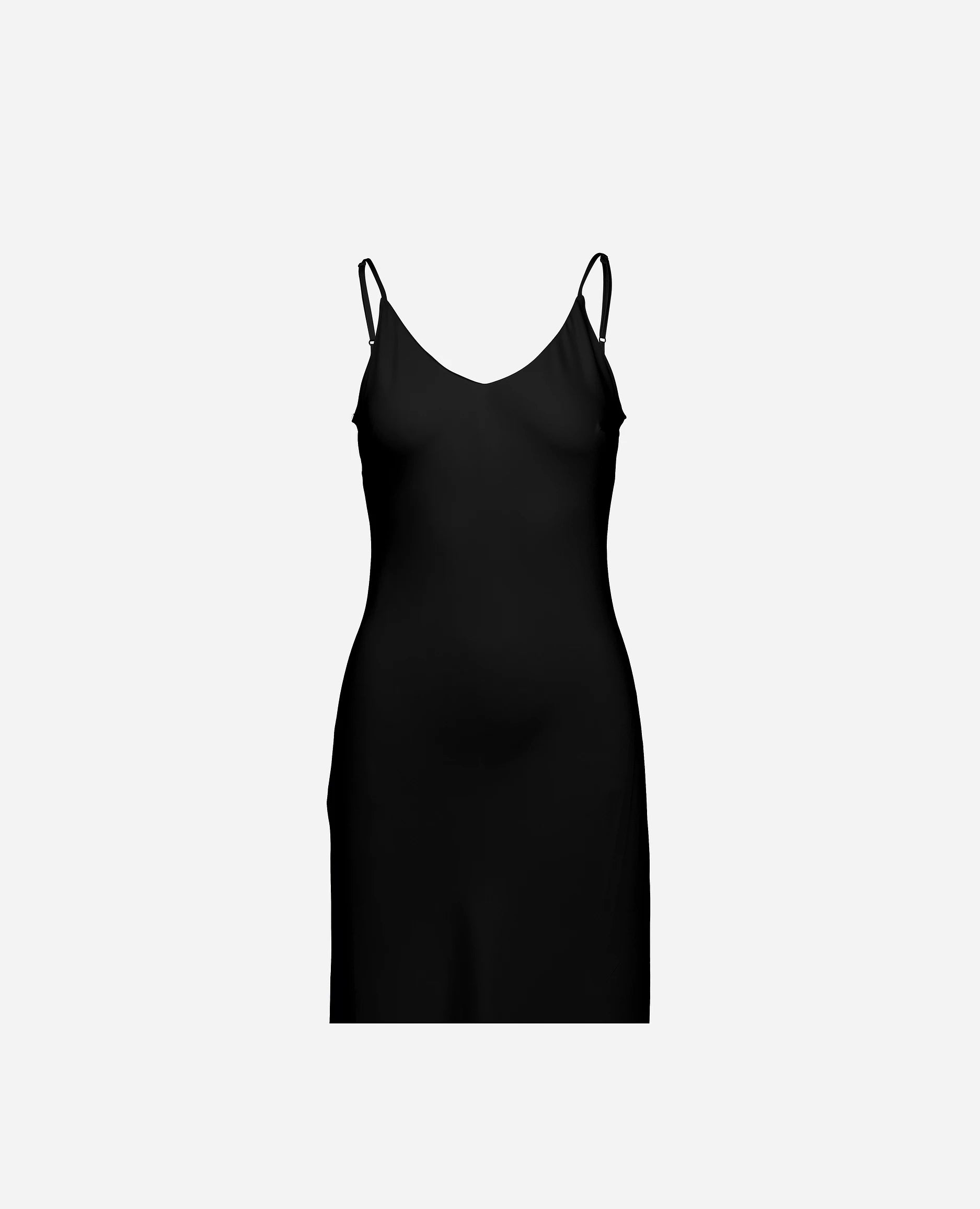 252-84004-90_3 - Allude - 7% Elastan 93% Seide A-Form Active Damen Kleid SAPG::252-84004 Schwarz Seide Spring/Summer 2025