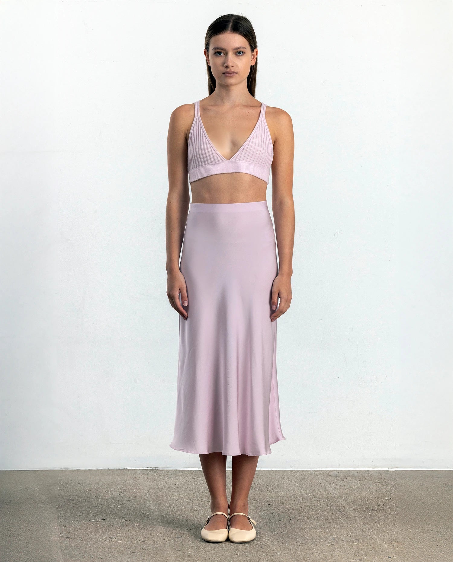 252-84005-60_20 - Allude - 7% Elastan 93% Seide A-Form Active Damen Rock Rose SAPG::252-84005 Seide Spring/Summer 2025