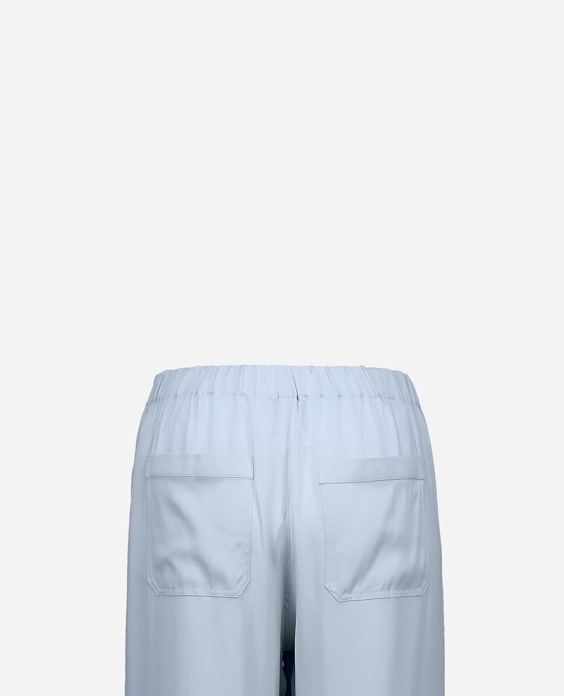 252-84006-11_40 - Allude - 7% Elastan 93% Seide Active Blau Damen Hose Lockerer Schnitt SAPG::252-84006 Seide Spring/Summer 2025
