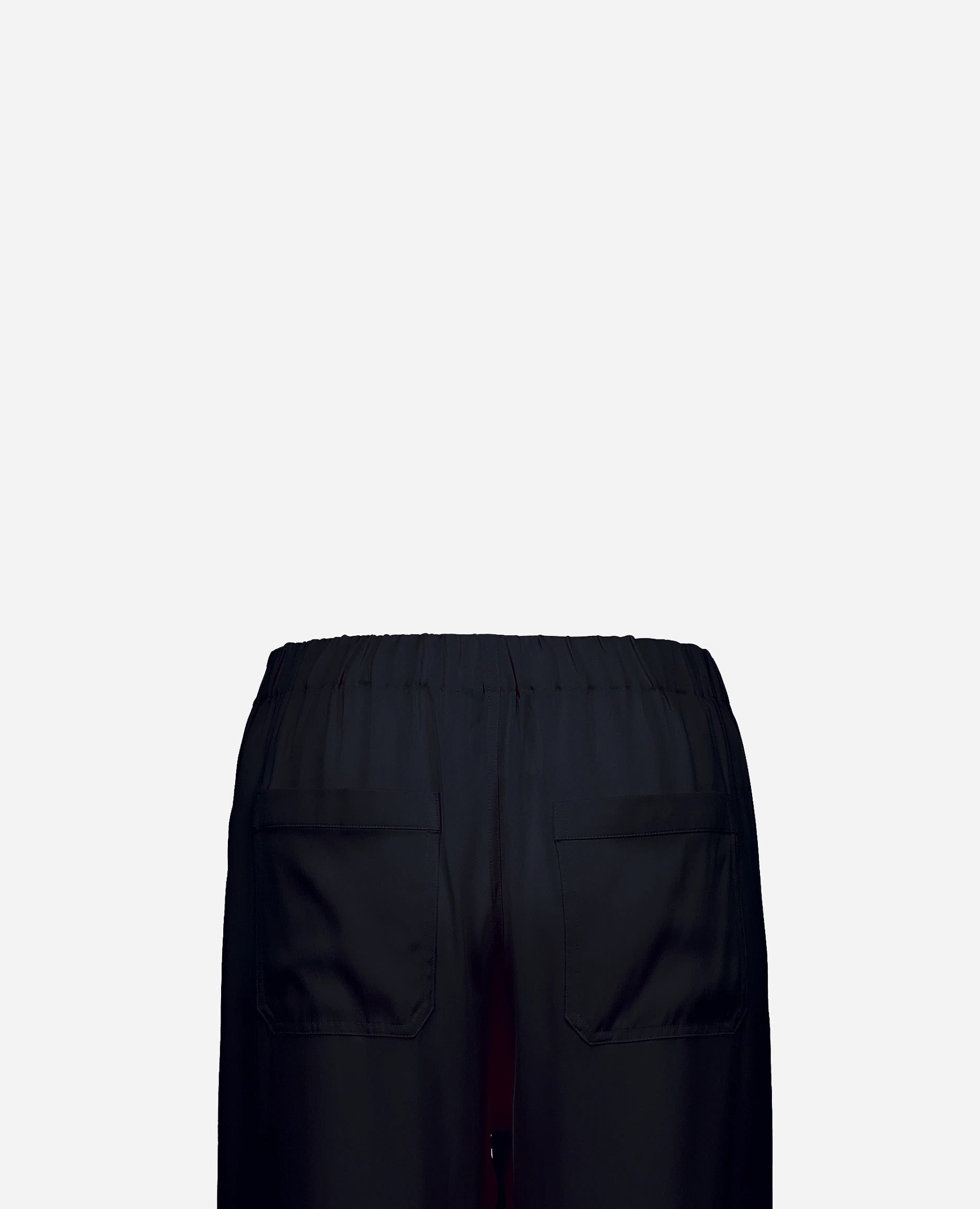 252-84006-14_40 - Allude - 7% Elastan 93% Seide Active Damen Hose Lockerer Schnitt Navy SAPG::252-84006 Seide Spring/Summer 2025