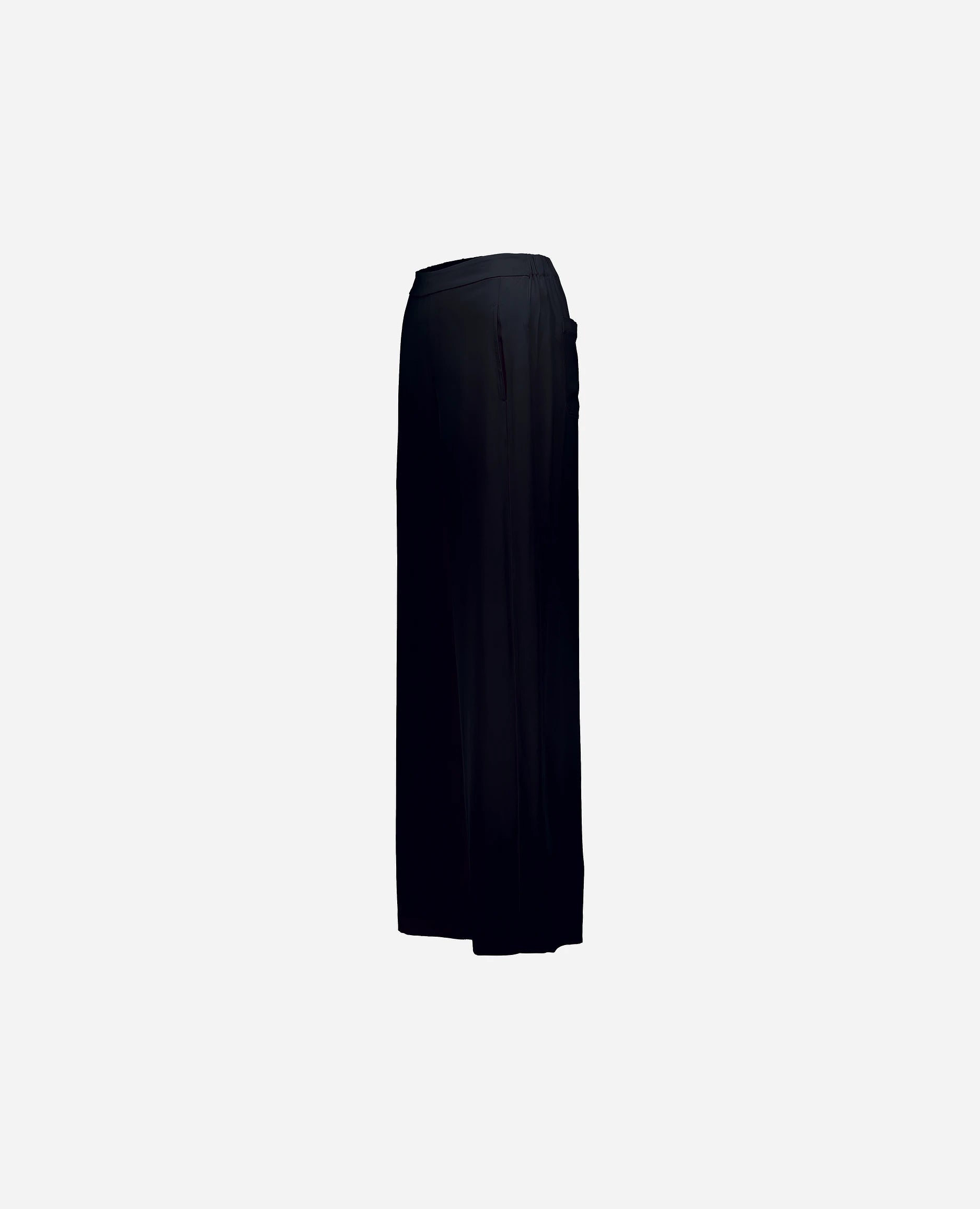 252-84006-14_42 - Allude - 7% Elastan 93% Seide Active Damen Hose Lockerer Schnitt Navy SAPG::252-84006 Seide Spring/Summer 2025