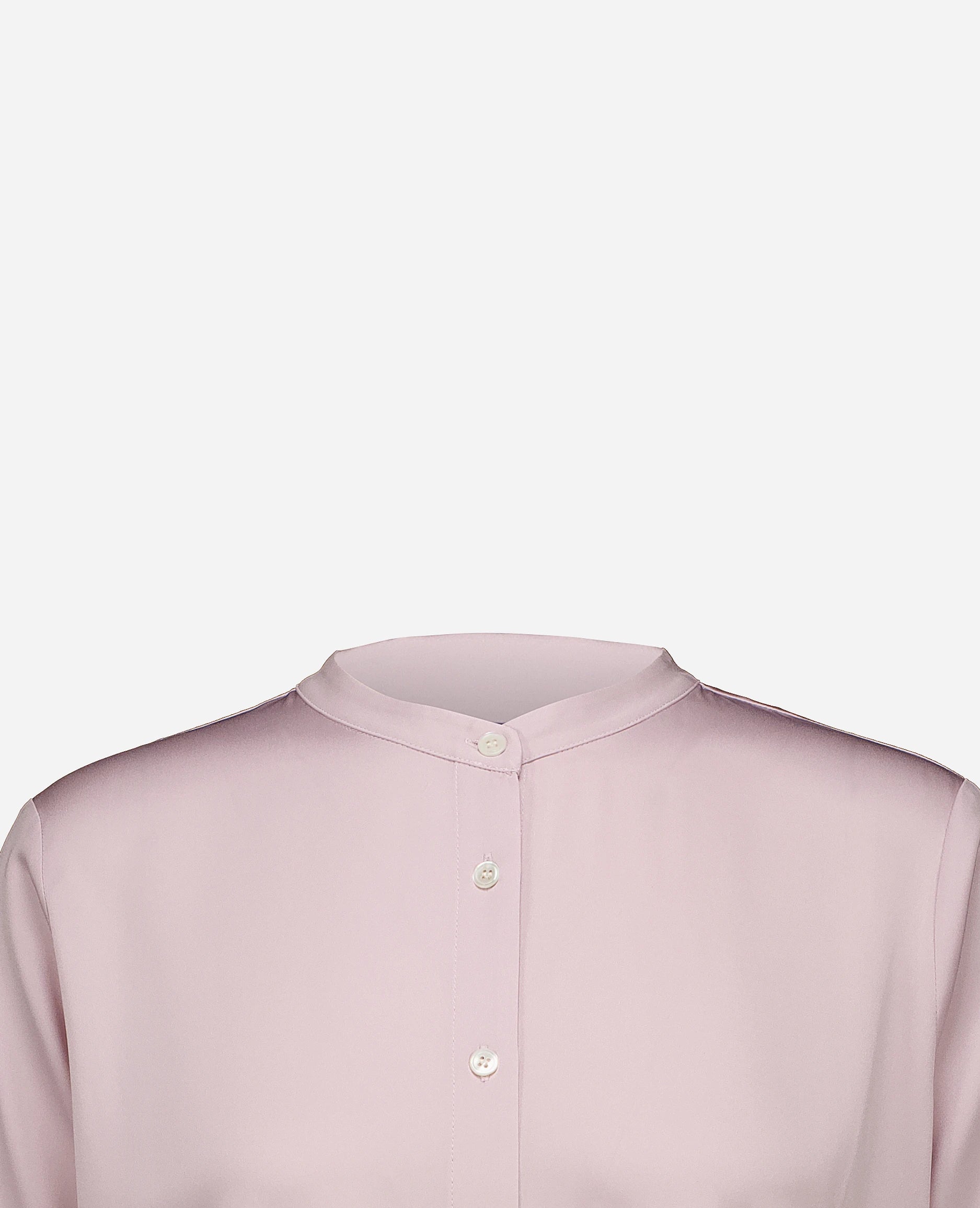252-84011-60_40 - Allude - 7% Elastan 93% Seide Active Bluse Damen Langarm Lockerer Schnitt Rose SAPG::252-84011 Seide Spring/Summer 2025