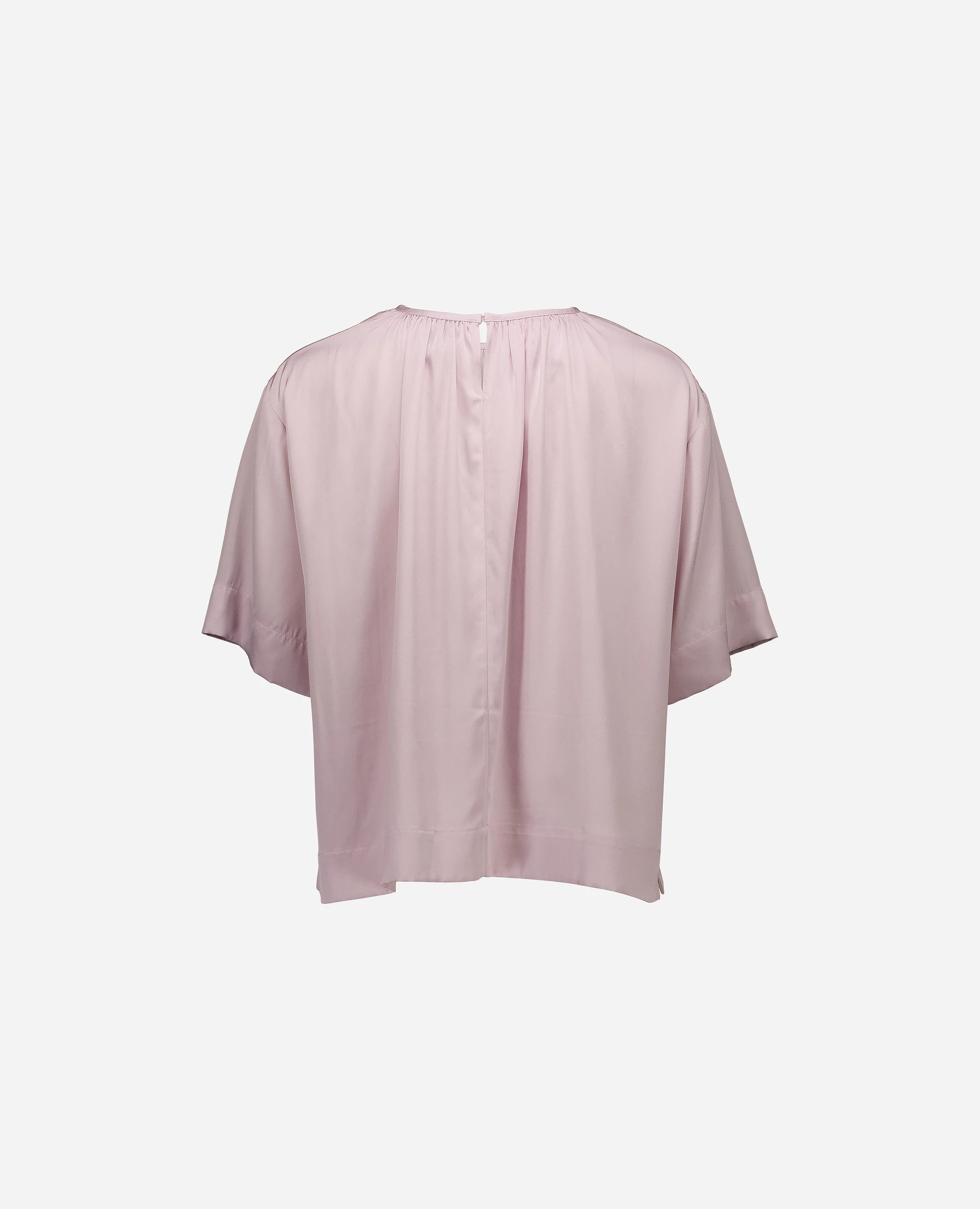 252-84012-60_4 - Allude - 7% Elastan 93% Seide Active Bluse Damen Halbarm Lockerer Schnitt Rose SAPG::252-84012 Seide Spring/Summer 2025
