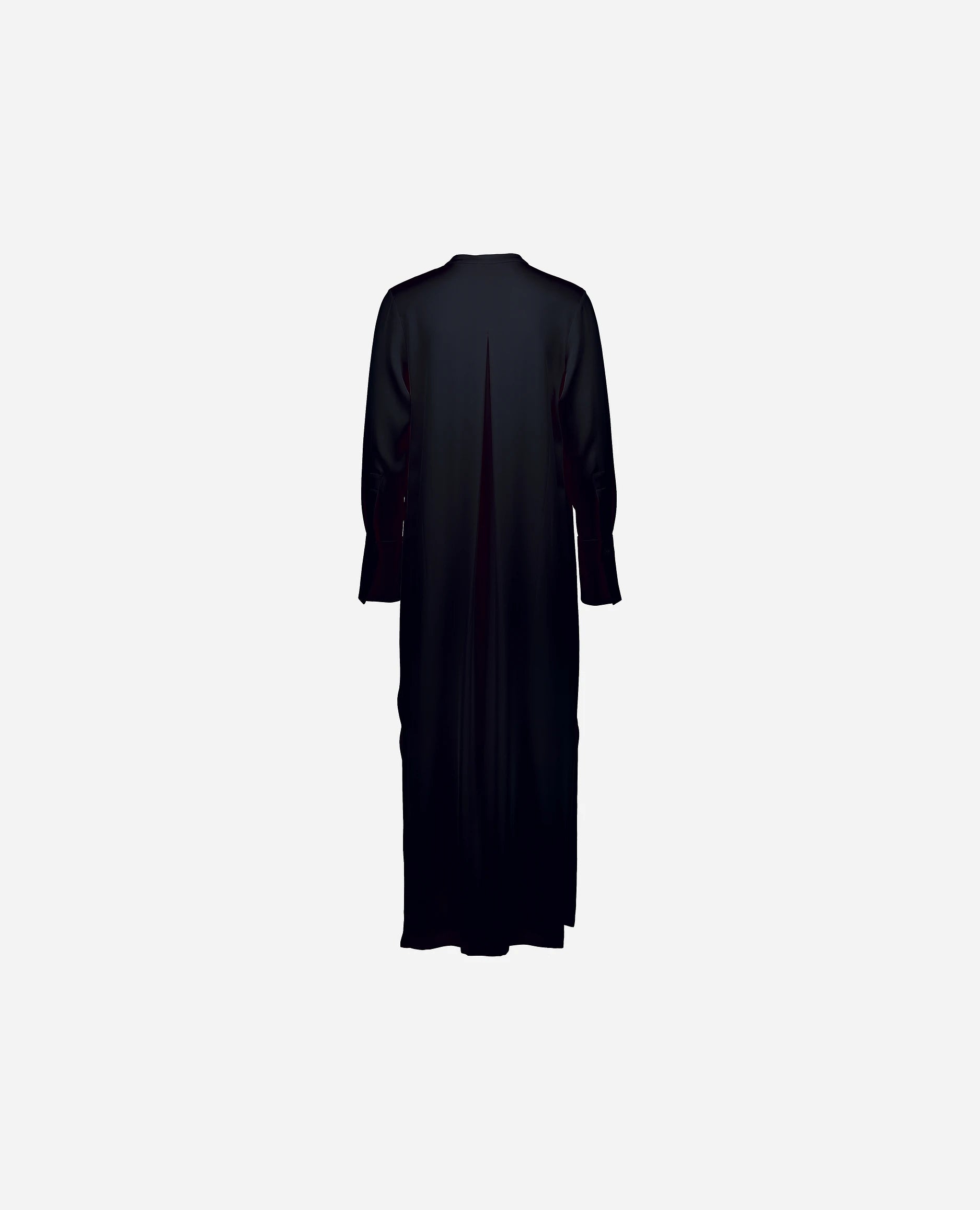 252-84013-14_42 - Allude - 7% Elastan 93% Seide Active Damen Kleid Langarm Lockerer Schnitt Navy SAPG::252-84013 Seide Spring/Summer 2025