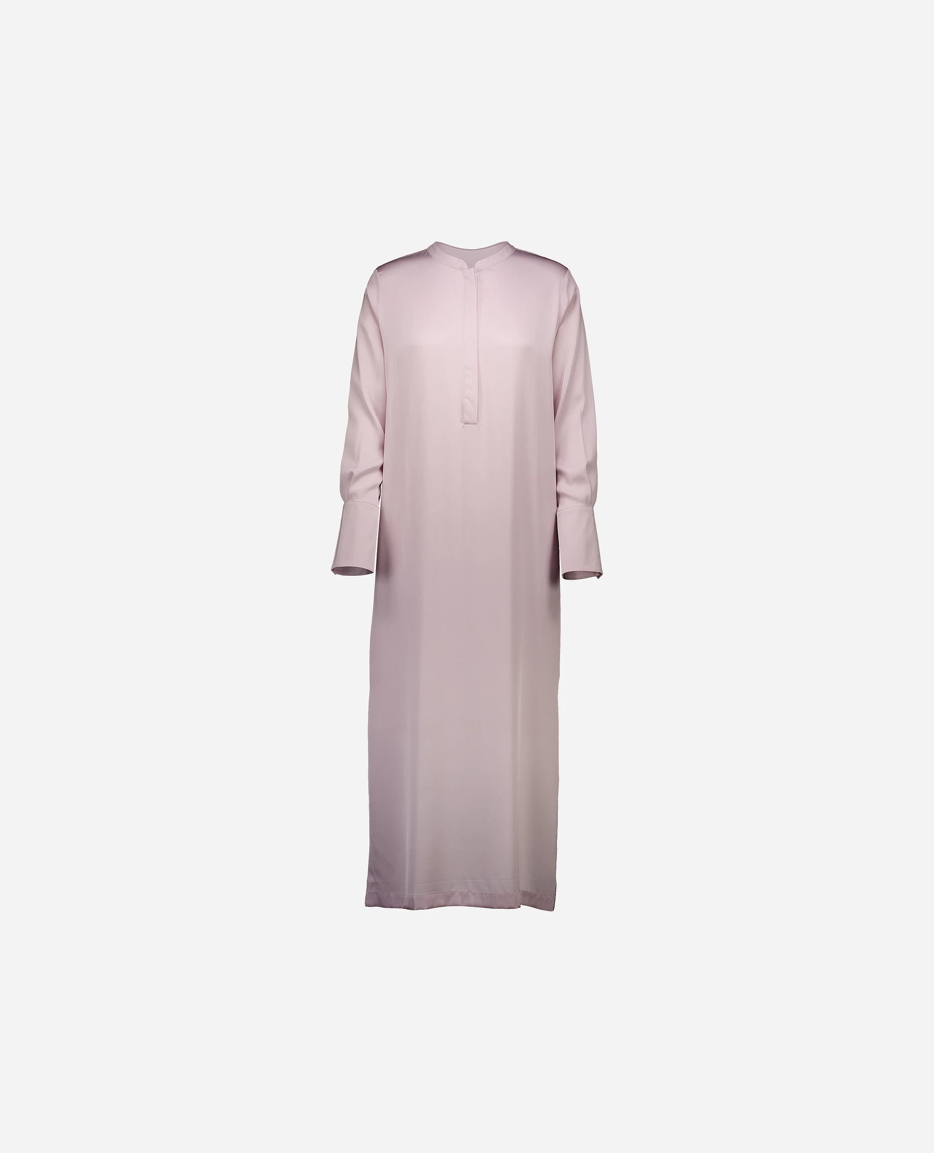 252-84013-60_3 - Allude - 7% Elastan 93% Seide Active Damen Kleid Langarm Lockerer Schnitt Rose SAPG::252-84013 Seide Spring/Summer 2025