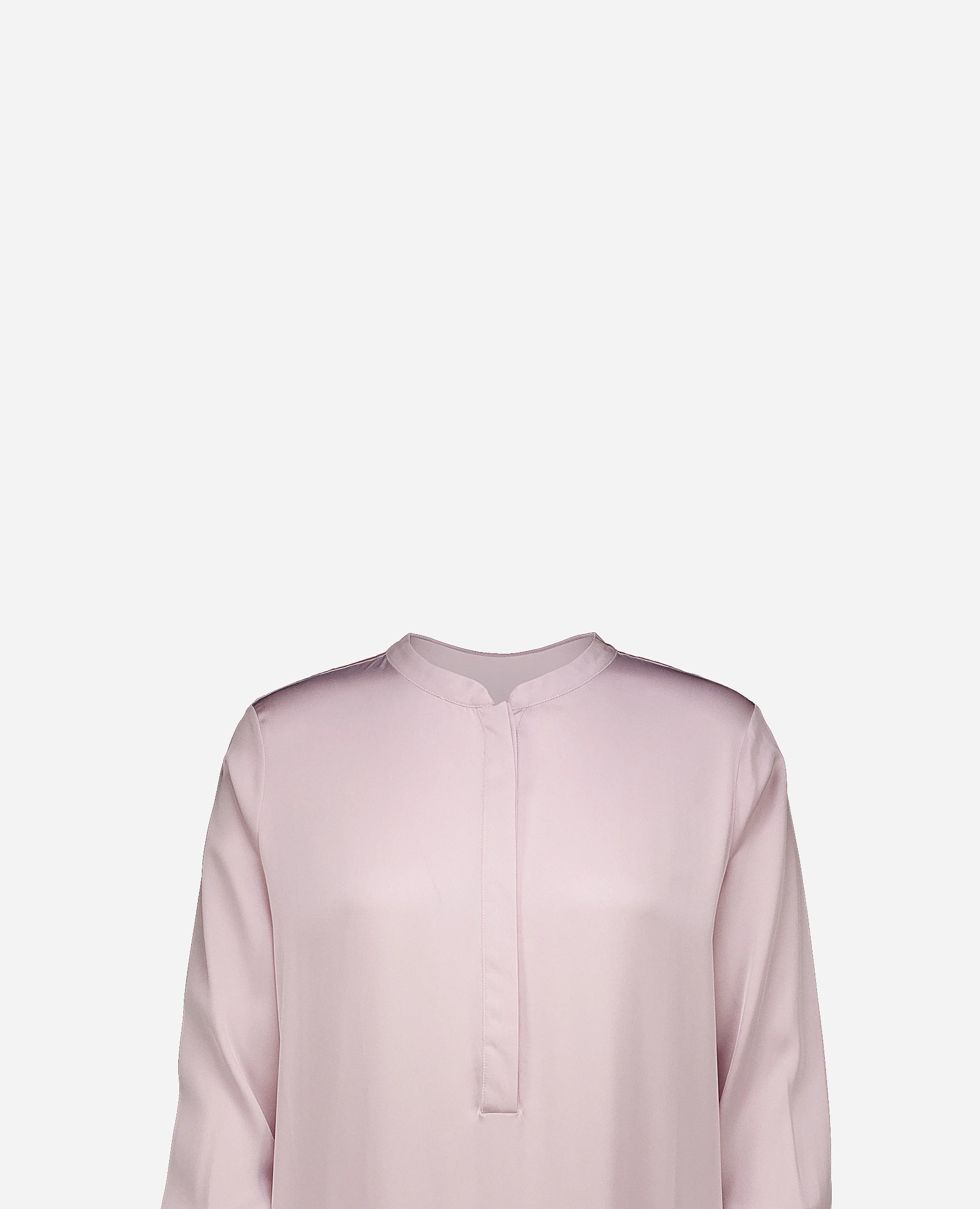 252-84013-60_40 - Allude - 7% Elastan 93% Seide Active Damen Kleid Langarm Lockerer Schnitt Rose SAPG::252-84013 Seide Spring/Summer 2025
